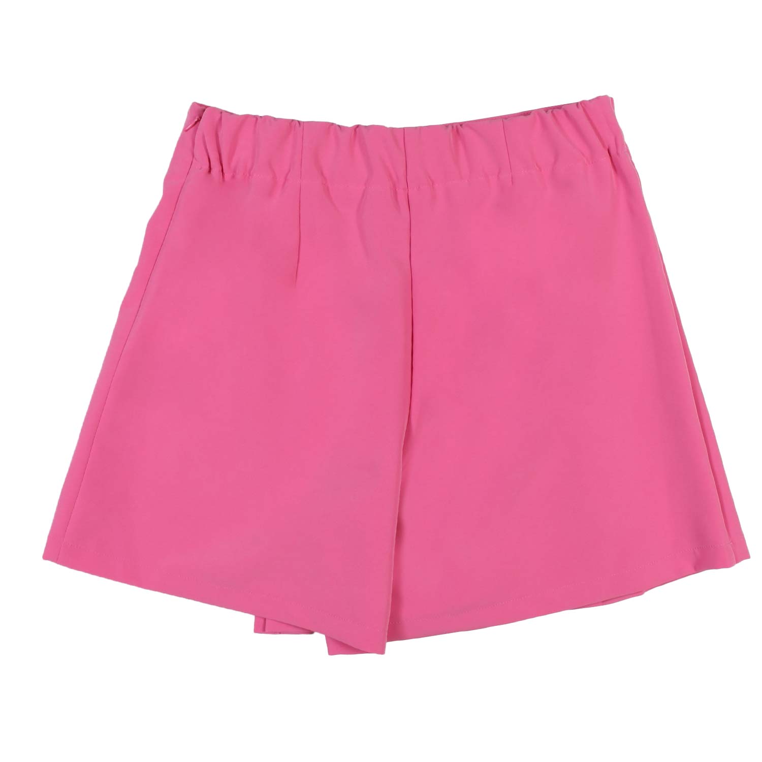 GONNA PANTALONCINO FUCSIA PLISSETTATA - annameglio.com abbigliamento moda