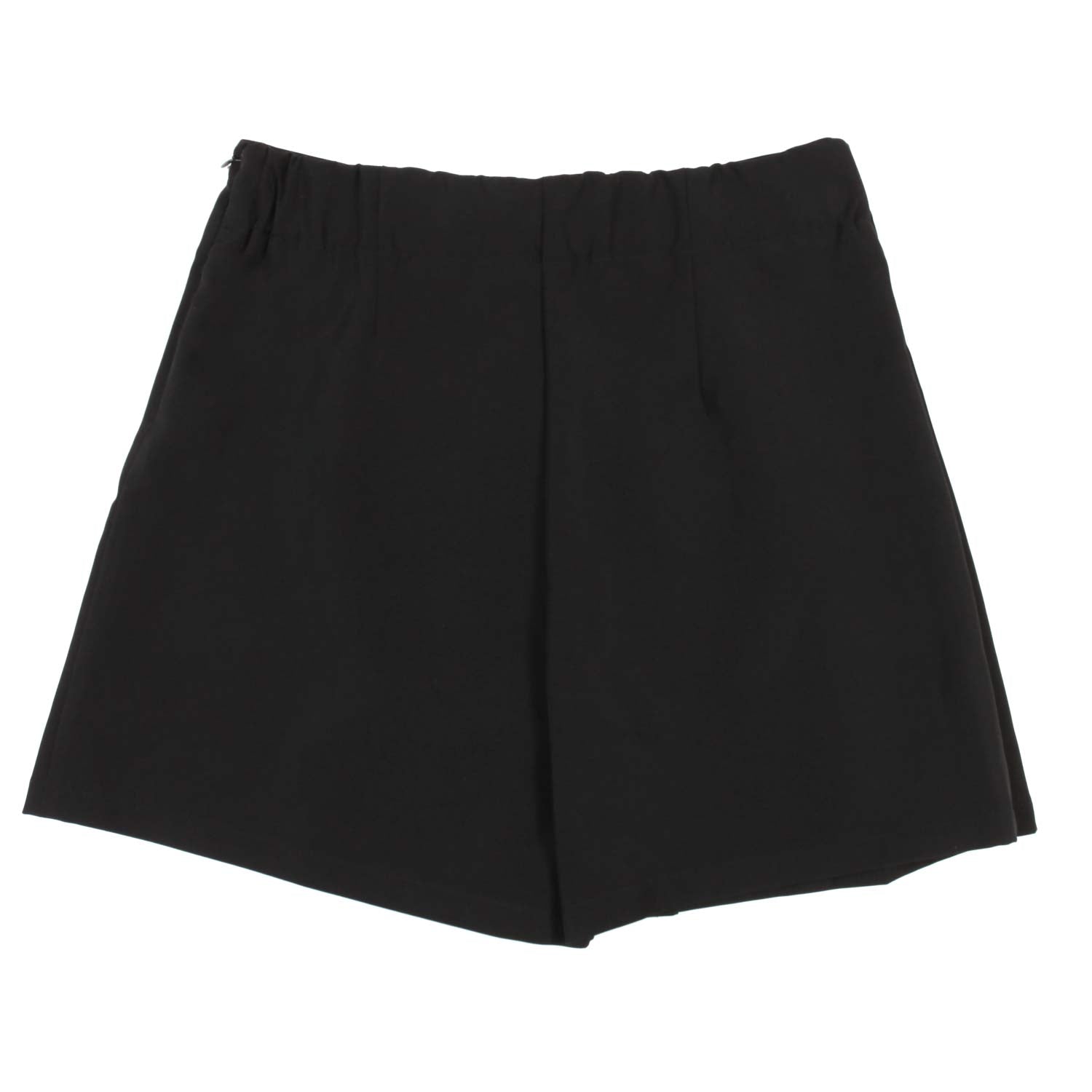 GONNA PANTALONCINO NERA PLISSETTATA - annameglio.com abbigliamento moda