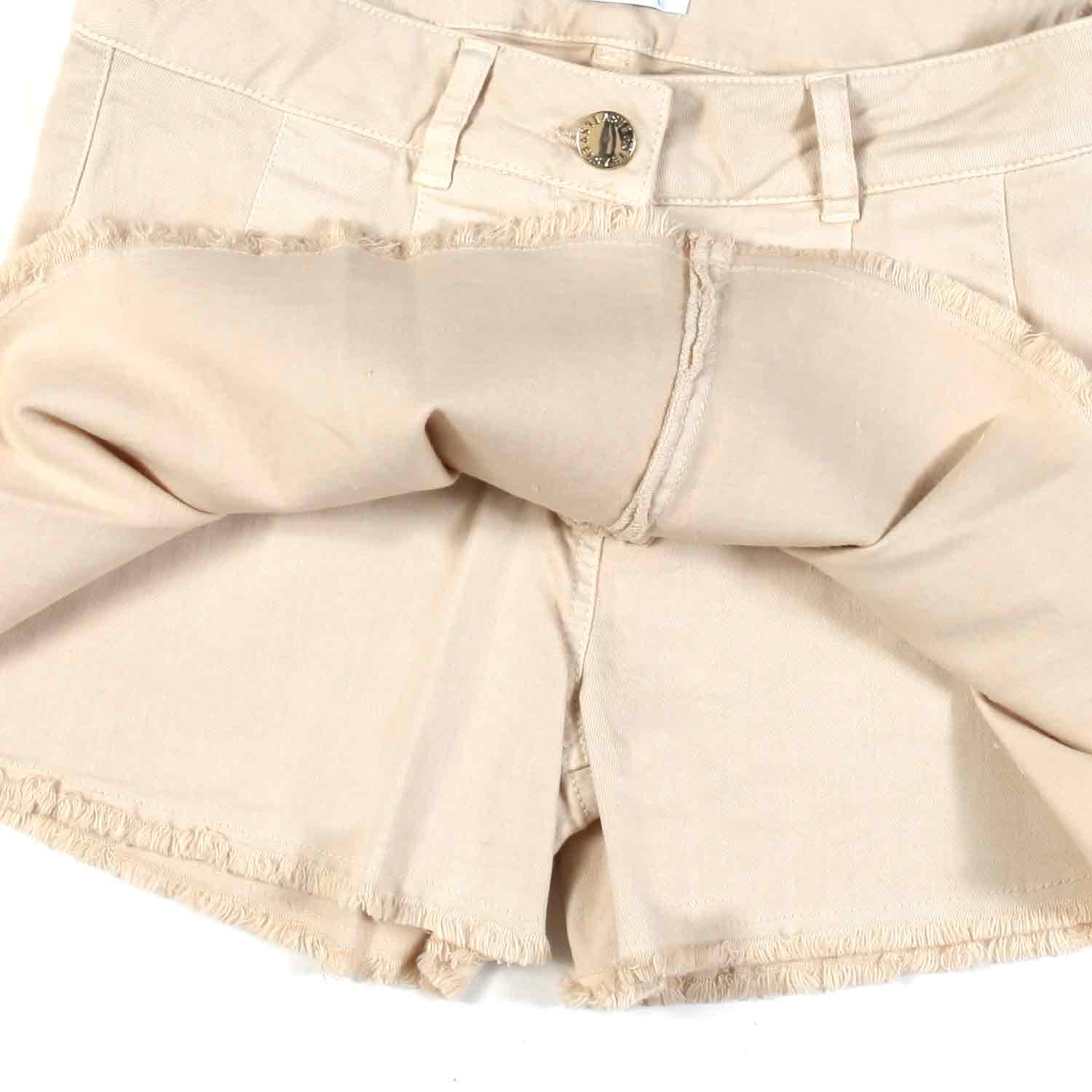 GONNA PANTALONCINO BEIGE BAMBINA E TEENAGER - annameglio.com abbigliamento moda