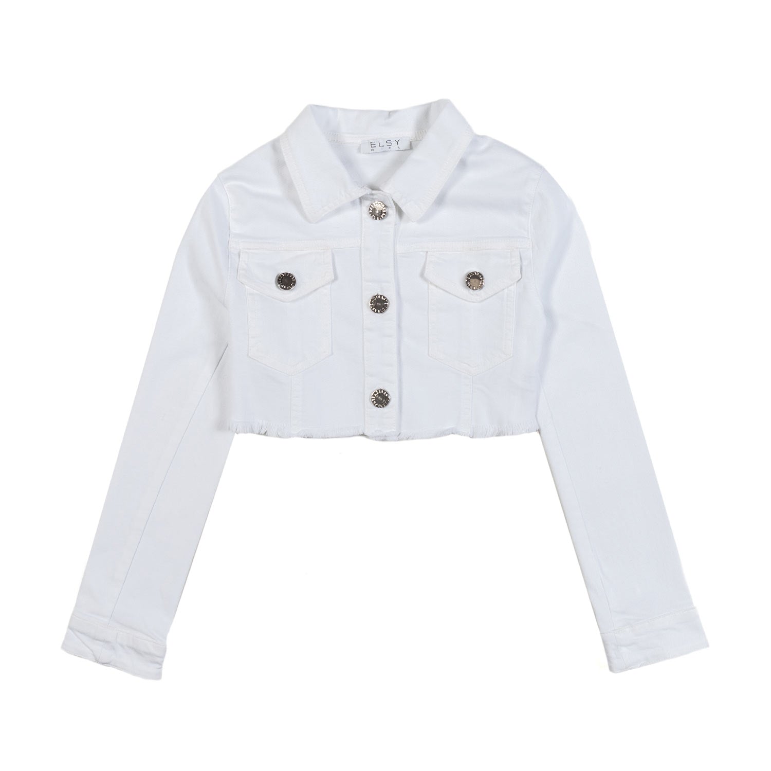 GIACCA CORTA DI JEANS BIANCA BAMBINA E TEEN - annameglio.com abbigliamento moda