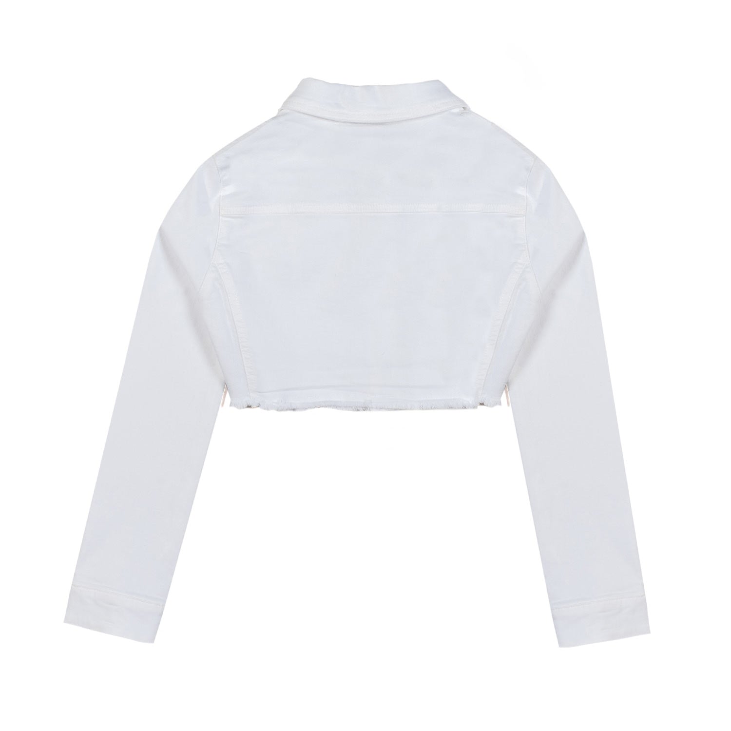 GIACCA CORTA DI JEANS BIANCA BAMBINA E TEEN - annameglio.com abbigliamento moda