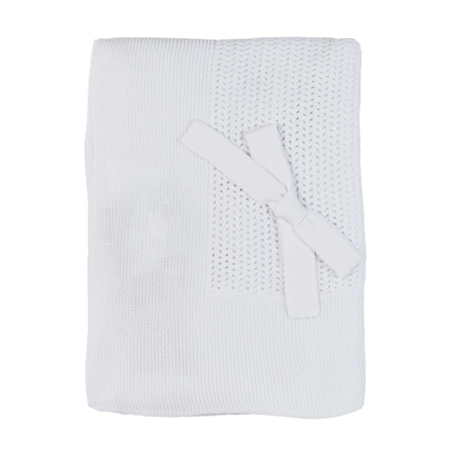 Coperta culla in maglia bianco panna - annameglio.com abbigliamento moda