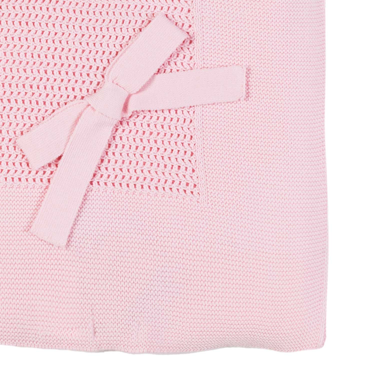 Copertina in maglia rosa delicato - annameglio.com abbigliamento moda