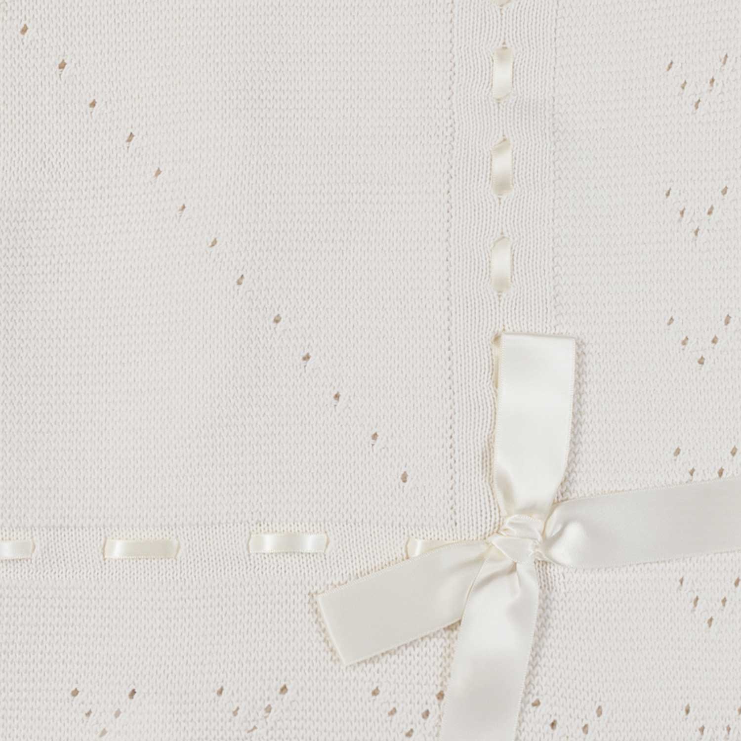 Coperta newborn con fiocco bianco latte - annameglio.com abbigliamento moda