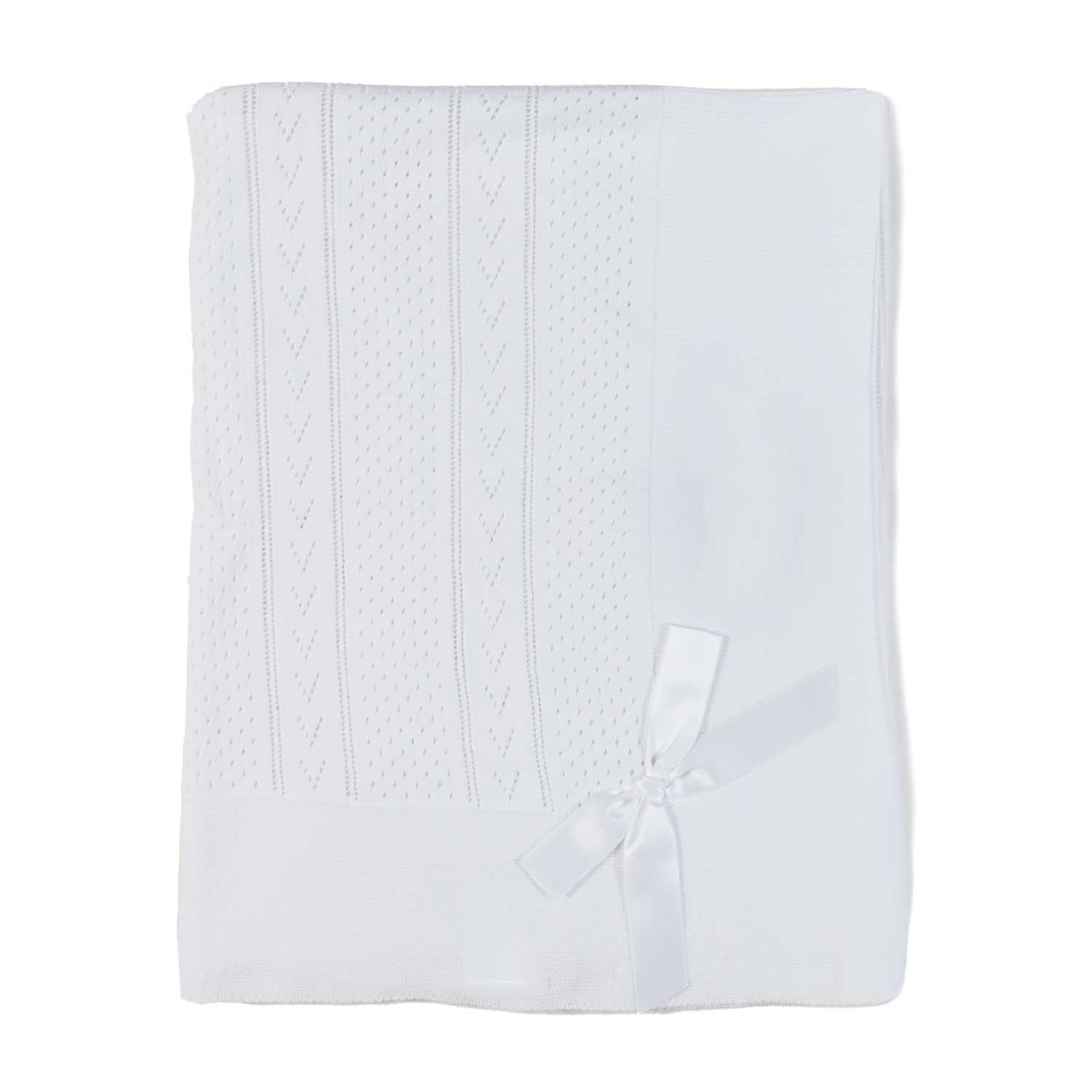 Copertina in maglia bianco panna - annameglio.com abbigliamento moda