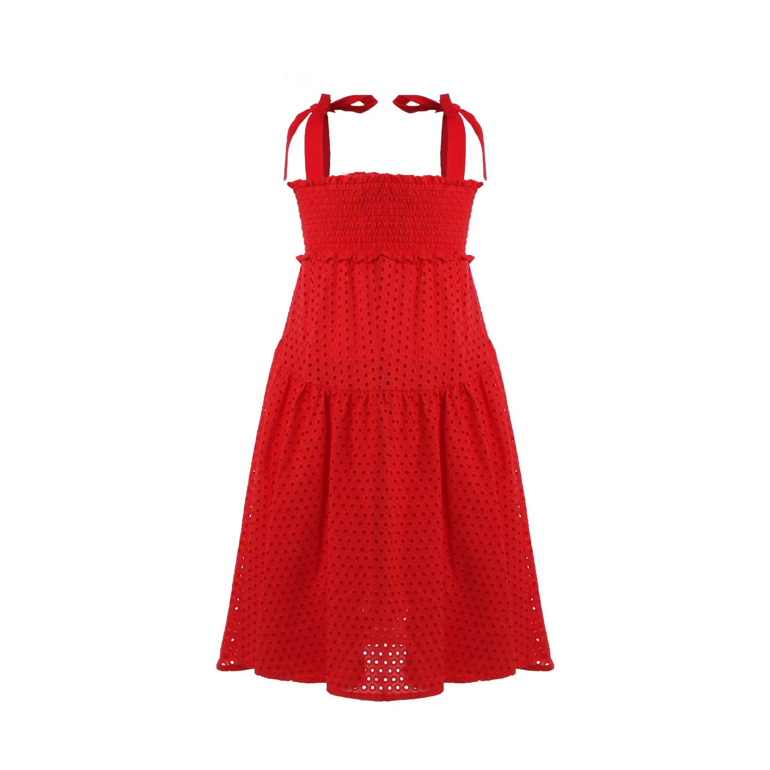 ABITO SANGALLO ROSSO PER BAMBINA E TEENAGER - annameglio.com abbigliamento moda
