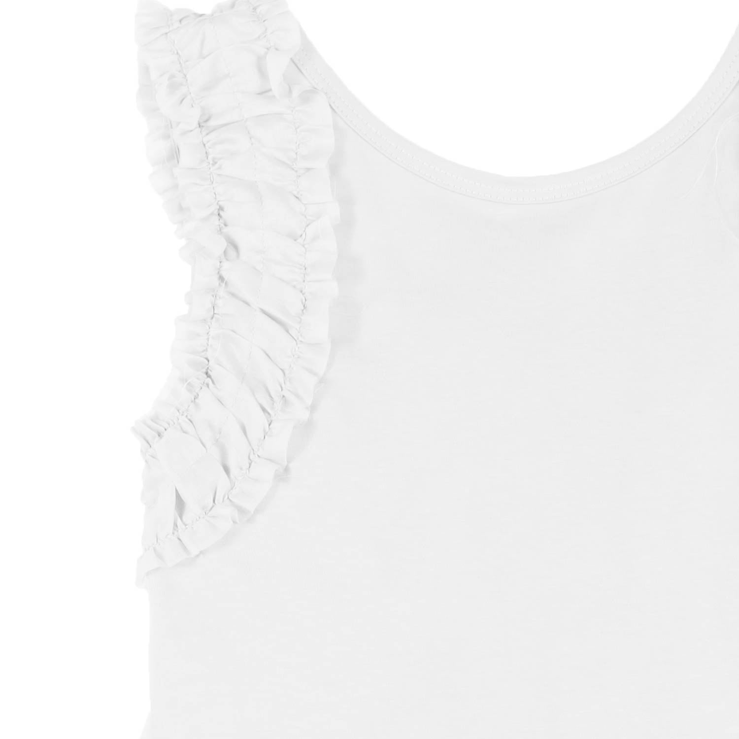 TOP CANOTTA BIANCO BAMBINA E TEENAGER - annameglio.com abbigliamento moda