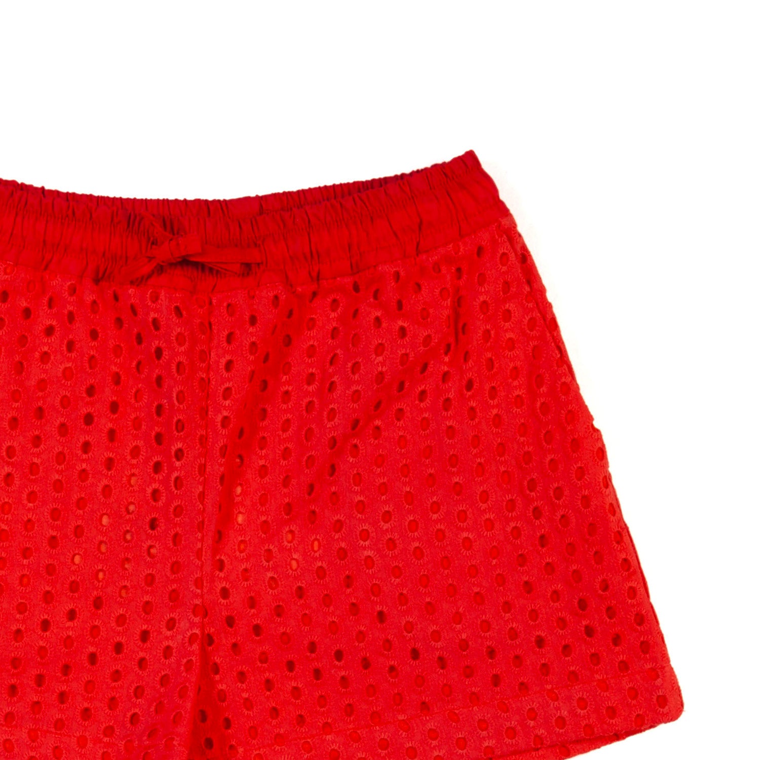 SHORTS SANGALLO ROSSO PER BAMBINA E TEENAGER - annameglio.com abbigliamento moda