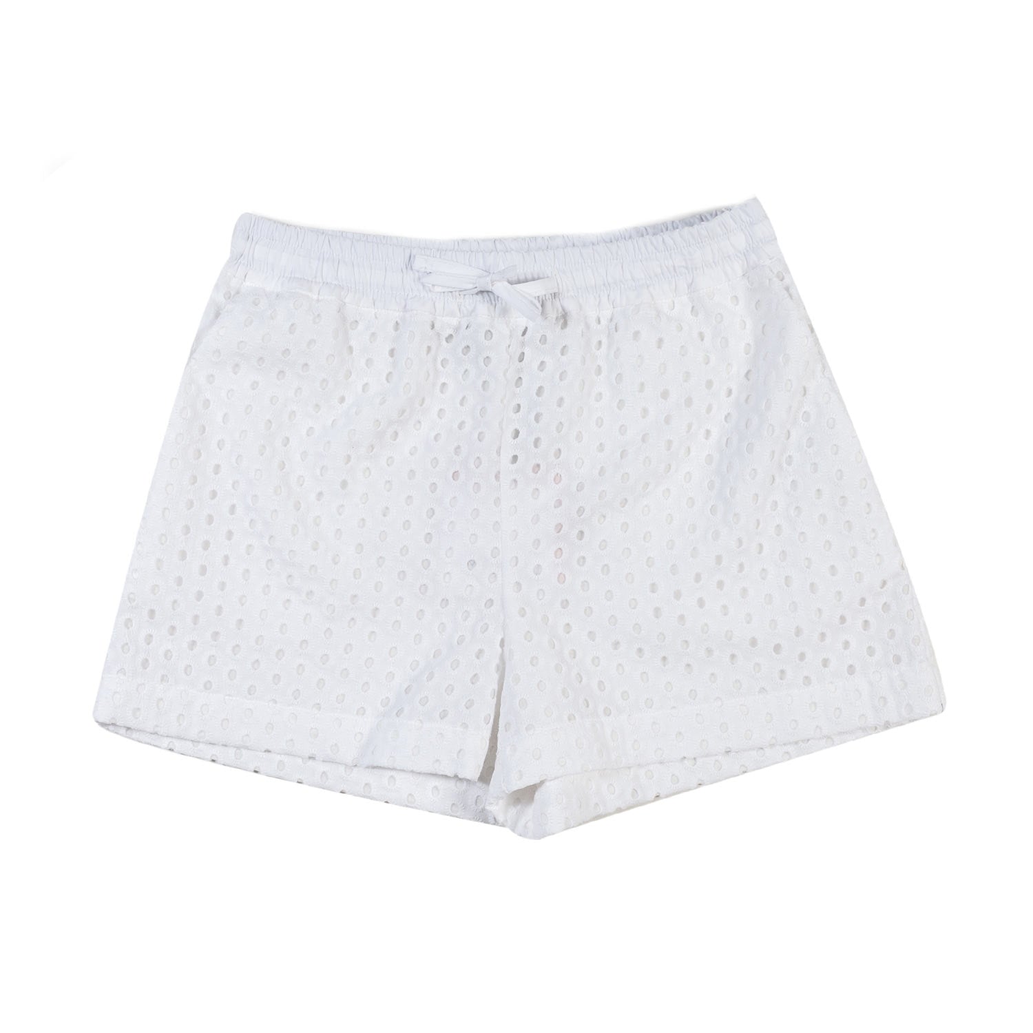 SHORTS SANGALLO BIANCO PER BAMBINA E TEENAGER - annameglio.com abbigliamento moda