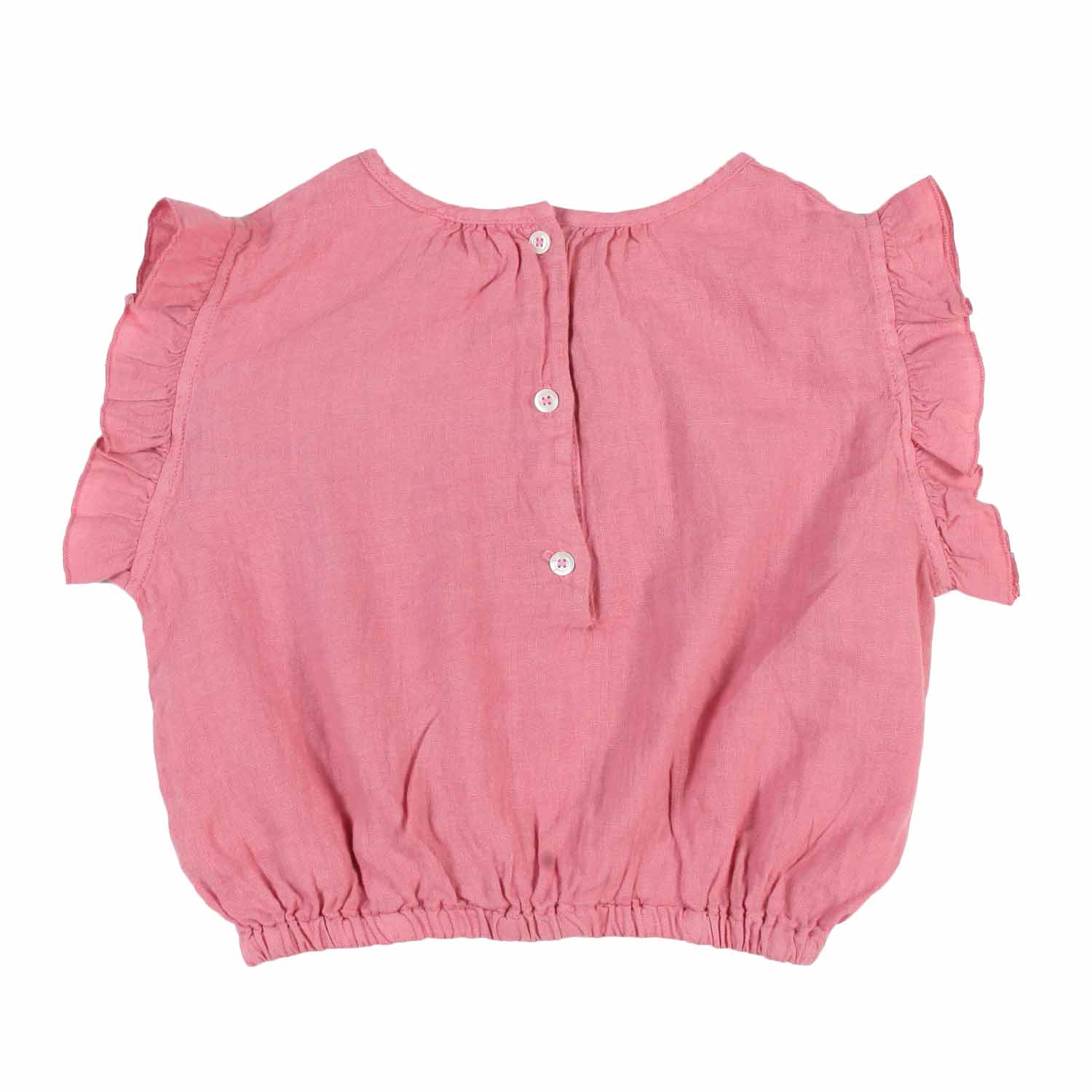 TOP DI LINO ROSA ANTICO BAMBINA - annameglio.com abbigliamento moda
