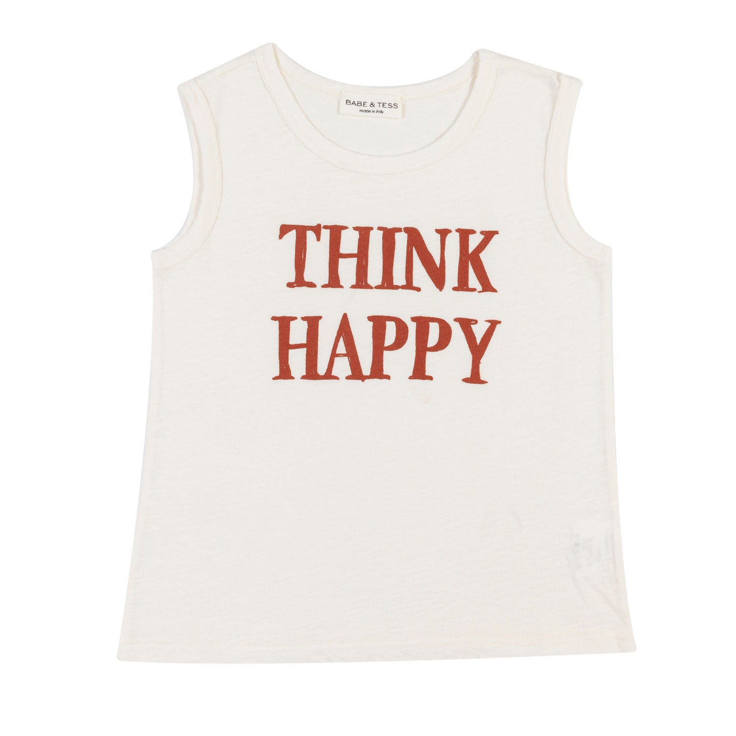 CANOTTA BIANCO LATTE E RUGGINE BAMBINO - annameglio.com abbigliamento moda