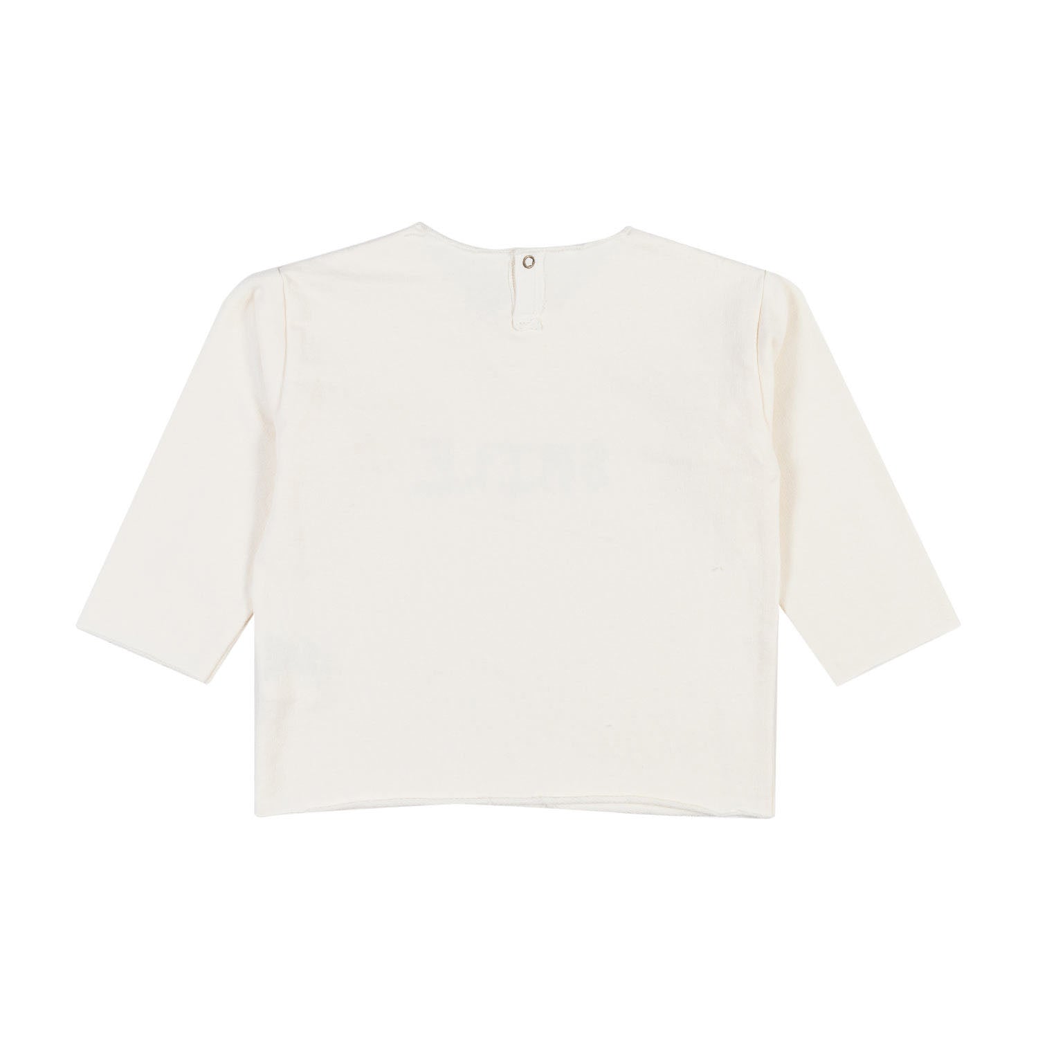 FELPA BIANCO LATTE E ROSA BIMBO E BIMBA - annameglio.com abbigliamento moda