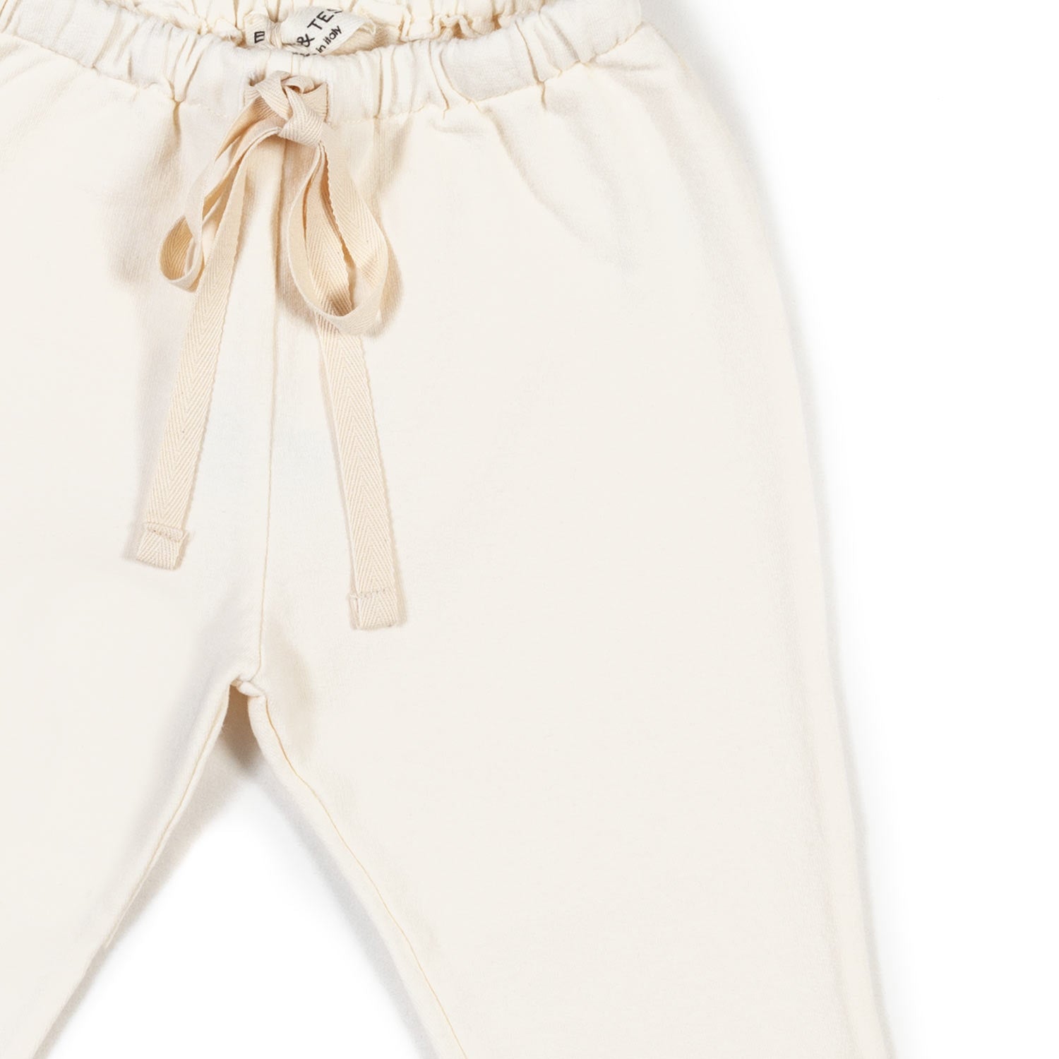 PANTALONE FELPA BIANCO NATURALE BIMBO E BIMBA - annameglio.com abbigliamento moda