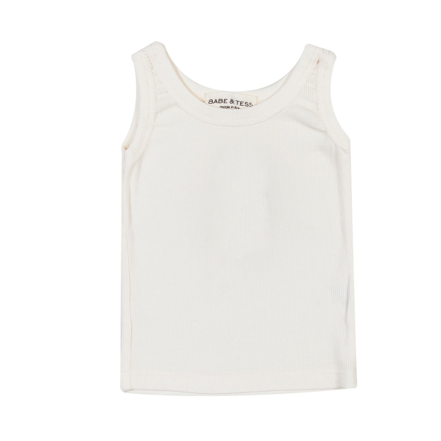 CANOTTA BIANCO NATURALE BIMBA E NEONATA - annameglio.com abbigliamento moda