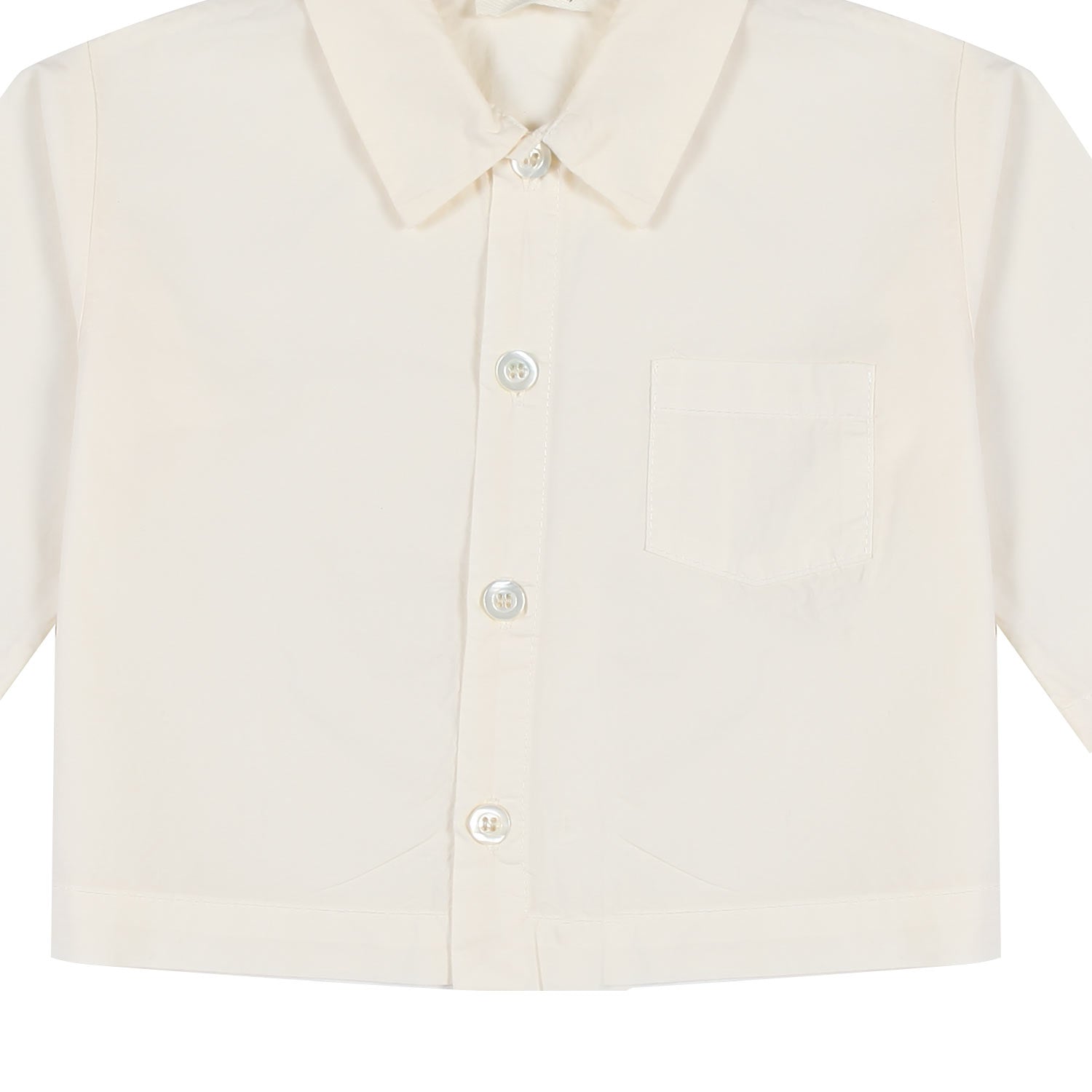 CAMICIA CREMA CHIARO BIMBA E BIMBO - annameglio.com abbigliamento moda