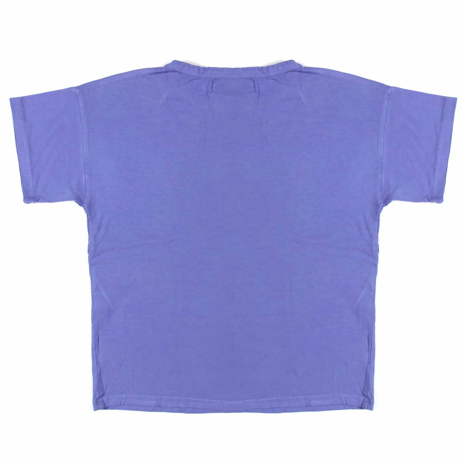 T-SHIRT UNISEX VIOLA CON LOGO MULTICOLOR - annameglio.com abbigliamento moda