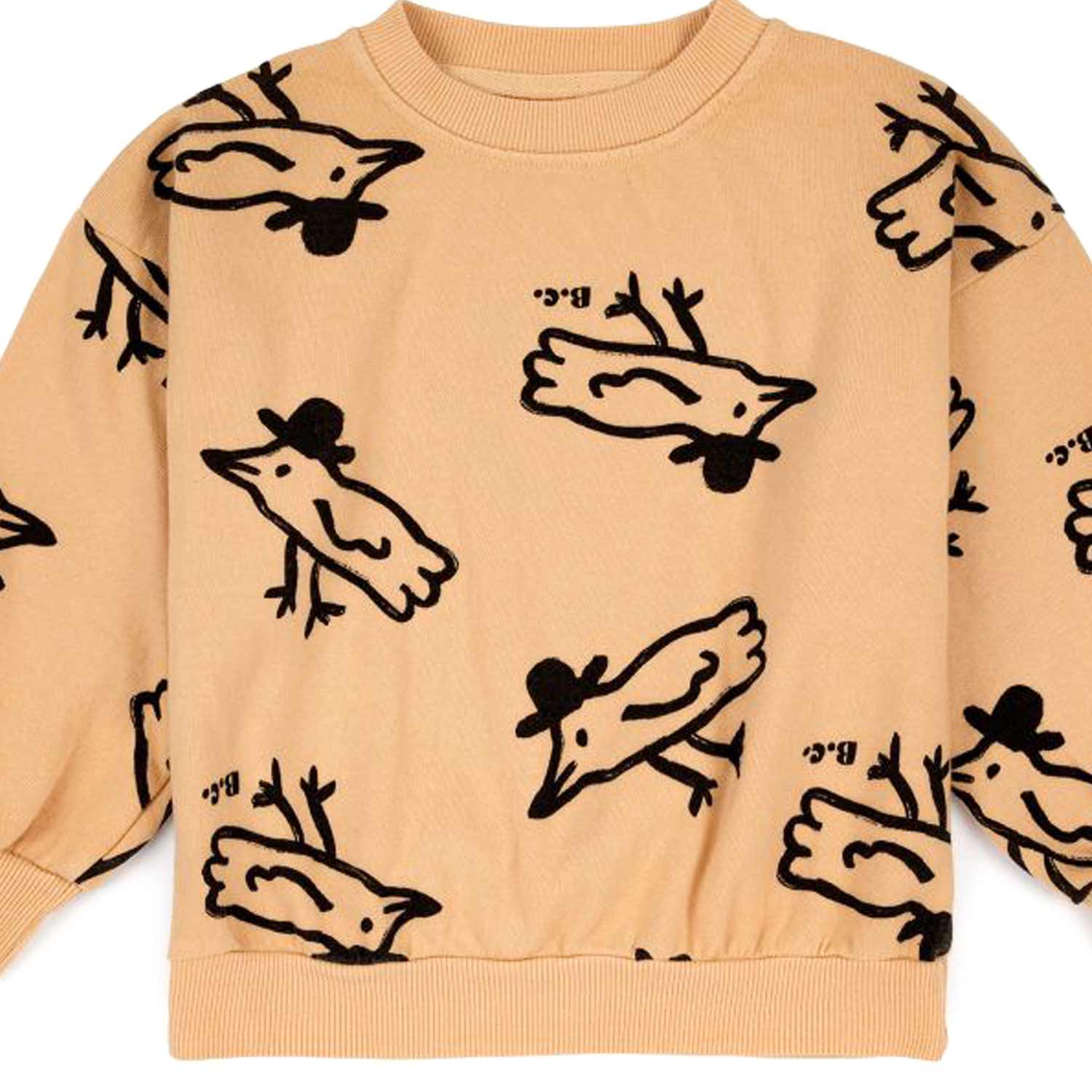 FELPA CURRY CON STAMPE MR BIRDIE ALL OVER BAMBINO - annameglio.com abbigliamento moda