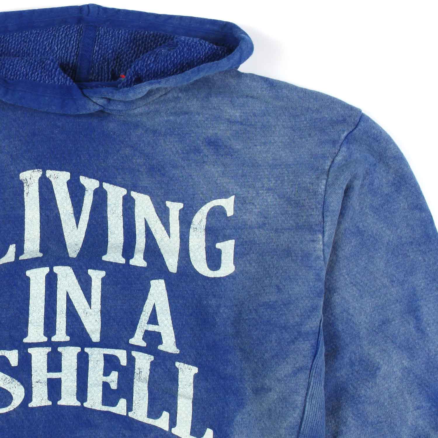 FELPA BLU SFUMATO CON CAPPUCCIO BAMBINO E BAMBINA - annameglio.com abbigliamento moda