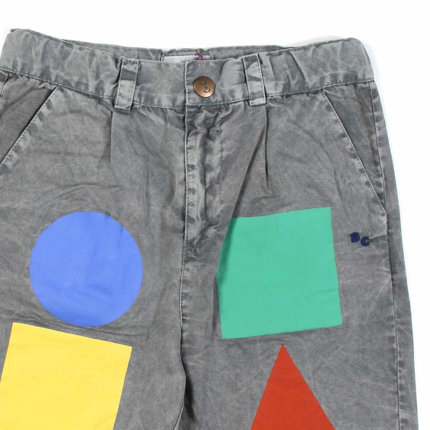 SHORTS DENIM GRIGIO MEDIO E MULTICOLOR BAMBINO - annameglio.com abbigliamento moda