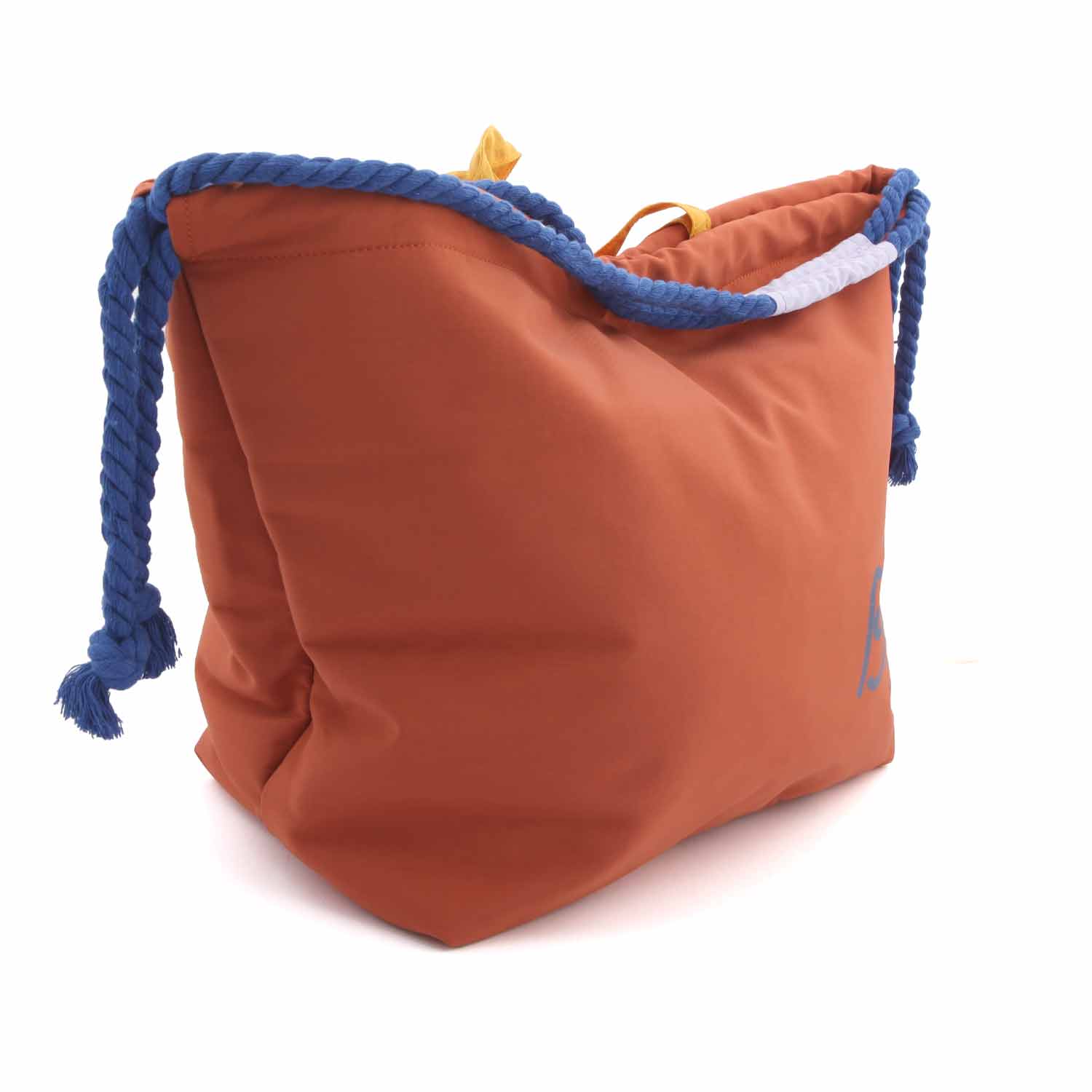 BORSA SHOPPER ROSSO MATTONE E MULTICOLOR - annameglio.com abbigliamento moda