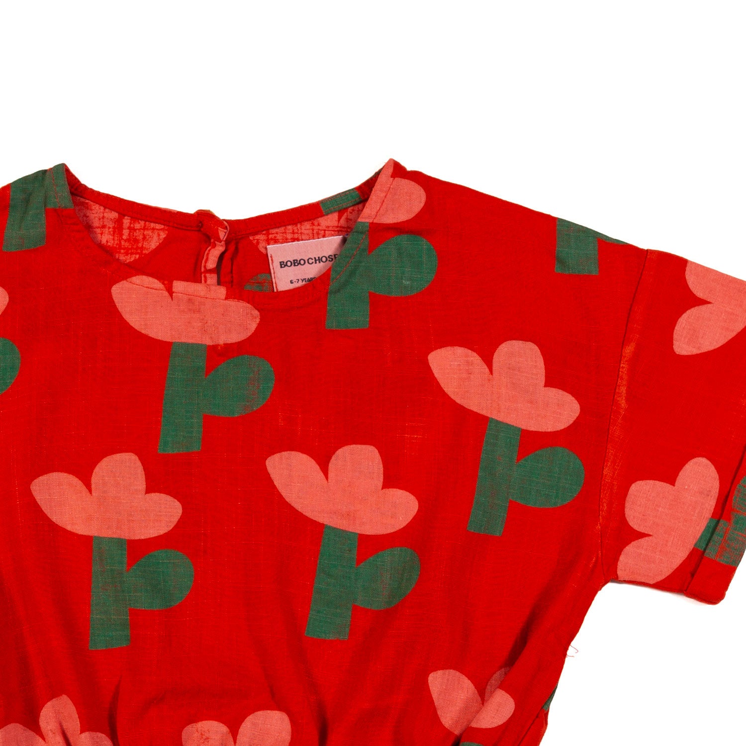 T-shirt rossa con stampa a fiori - annameglio.com abbigliamento moda