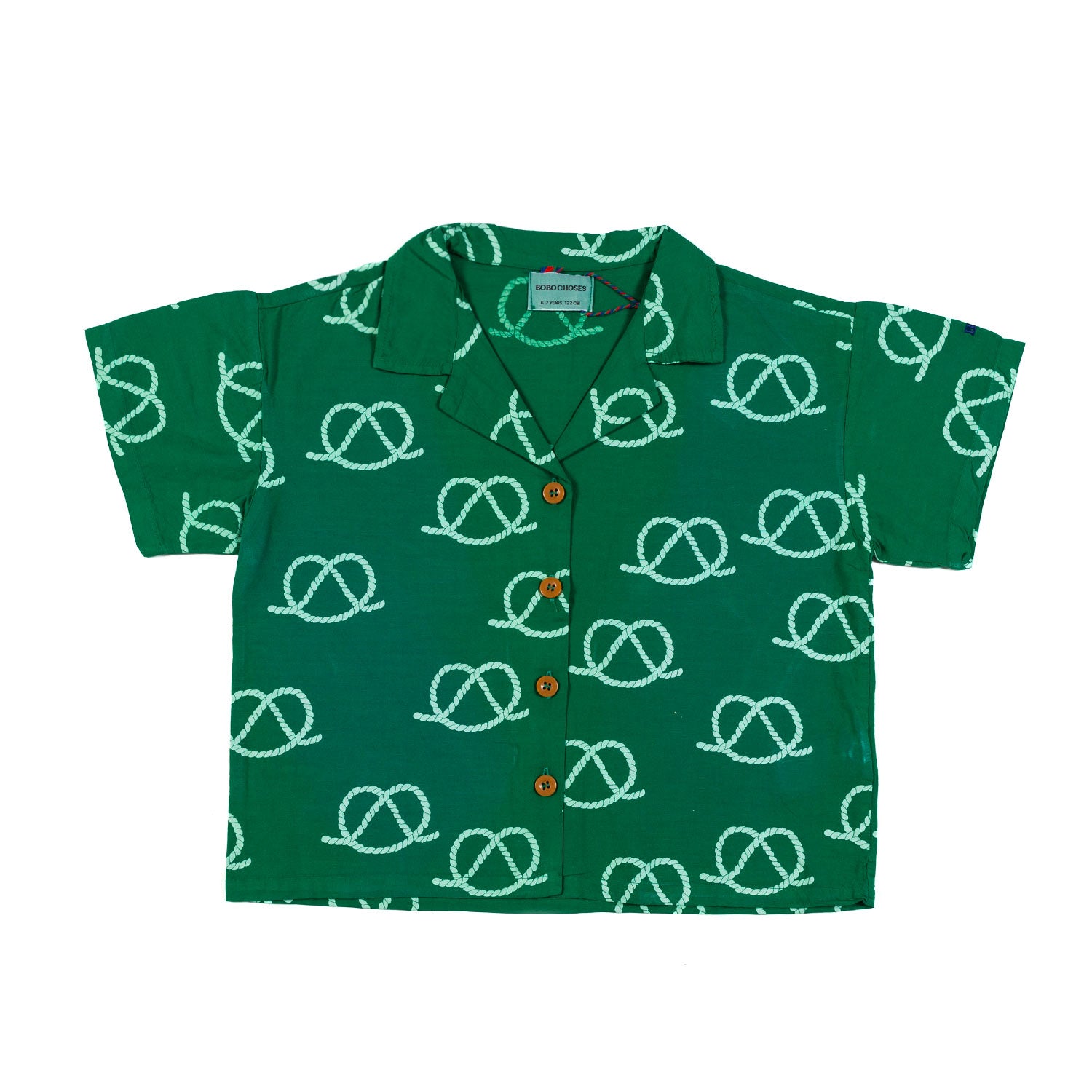 Camicia manica corta verde - Corda di vela - annameglio.com abbigliamento moda