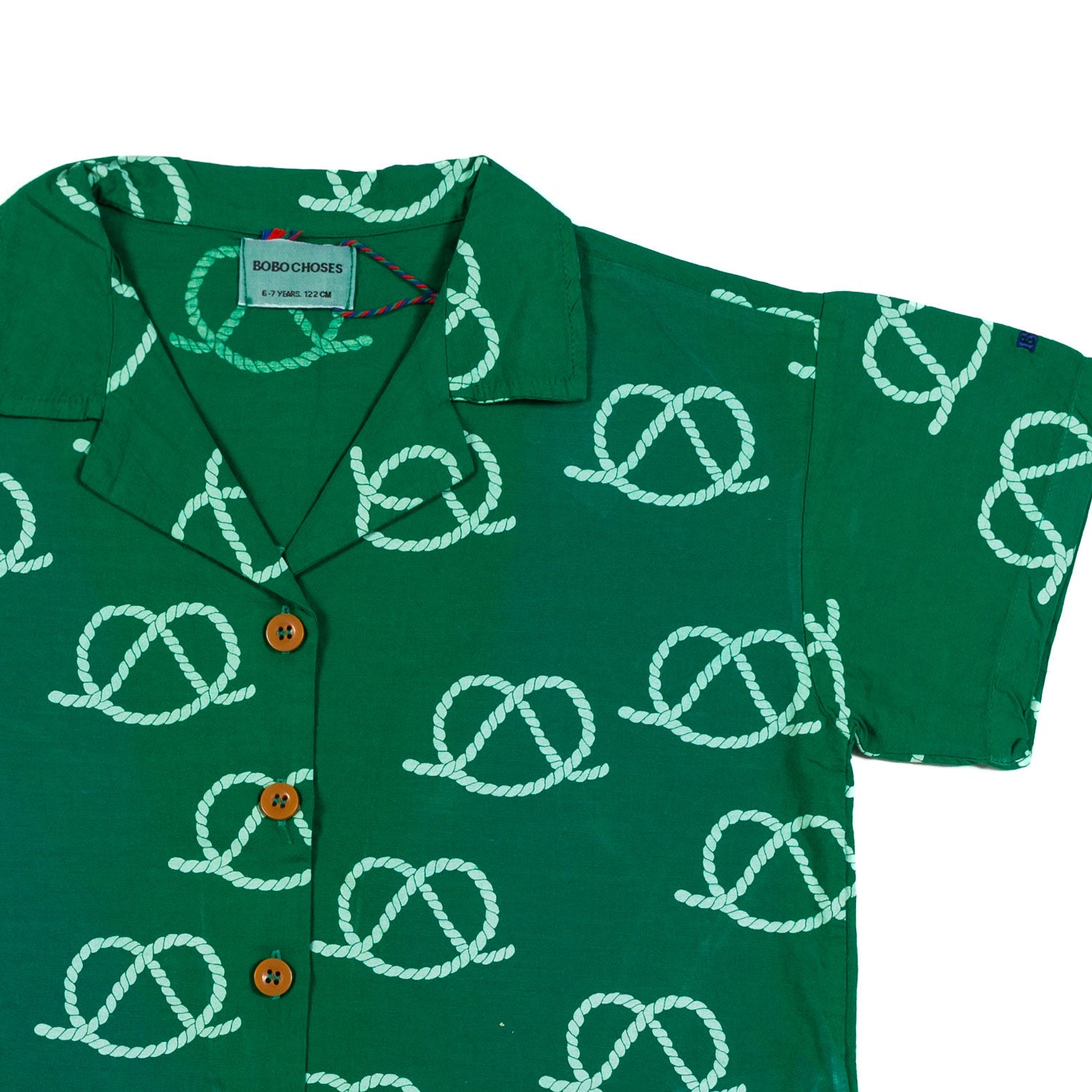 Camicia manica corta verde - Corda di vela - annameglio.com abbigliamento moda