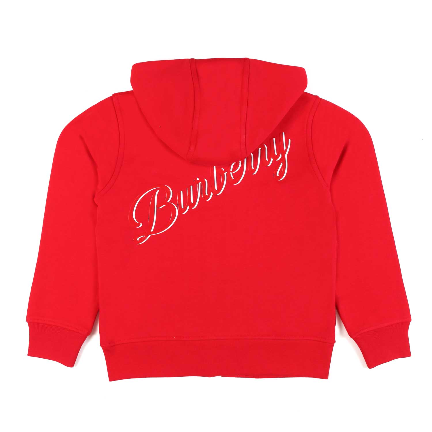 FELPA UNISEX ROSSA CON CAPPUCCIO E CHIUSURA ZIP - annameglio.com abbigliamento moda