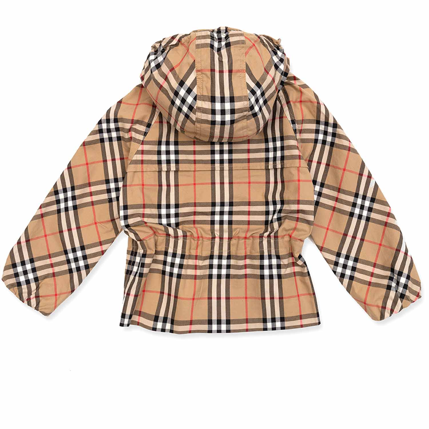 GIACCA IN COTONE TARTAN BEIGE BAMBINA E TEENAGER - annameglio.com abbigliamento moda