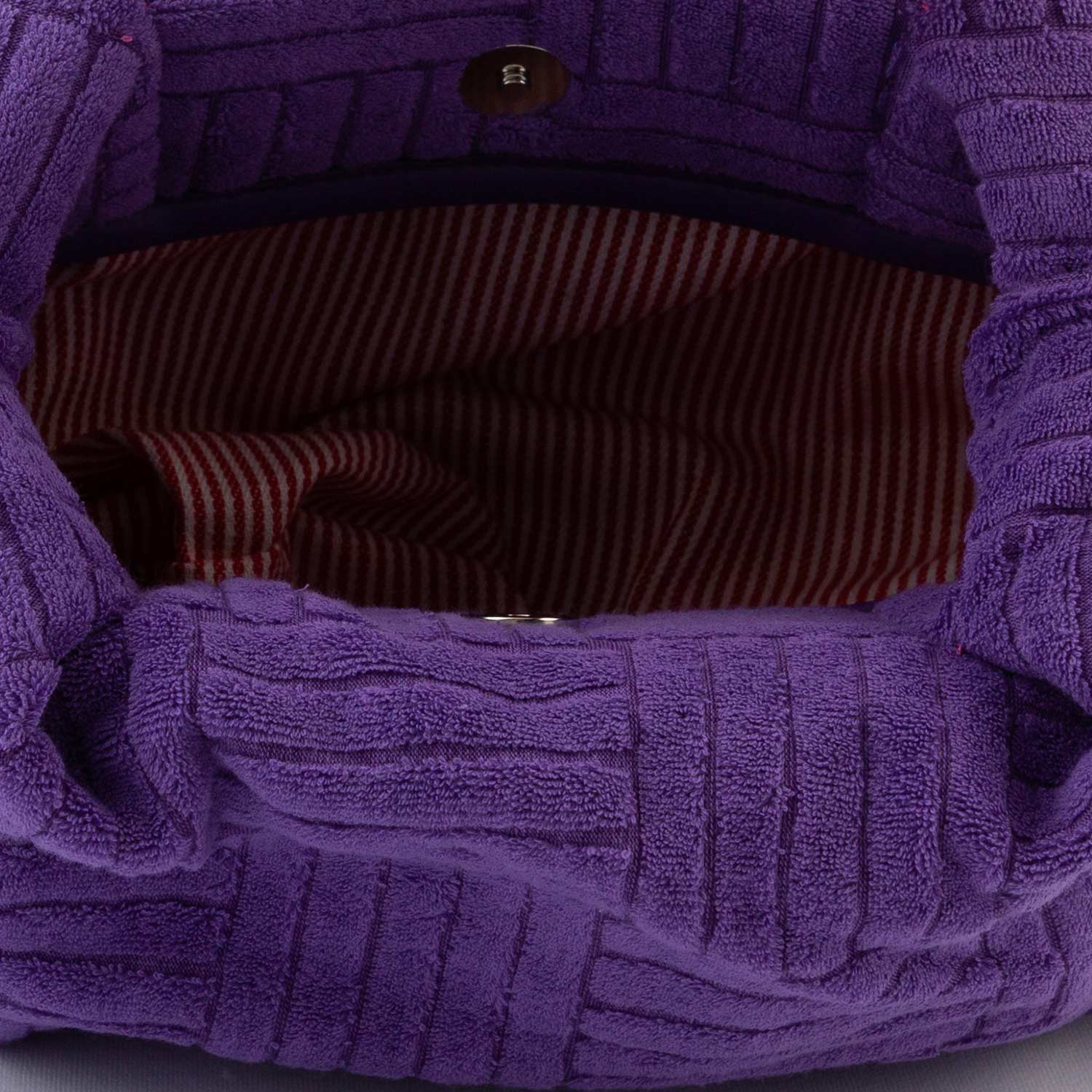 ASTUCCIO SPUGNA TEXTURE VIOLA CON LOGO VERDE FLUO - annameglio.com abbigliamento moda