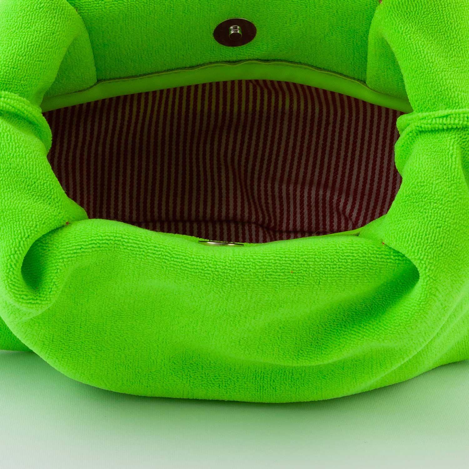 ASTUCCIO DI SPUGNA VERDE FLUO CON LOGO ARANCIO - annameglio.com abbigliamento moda