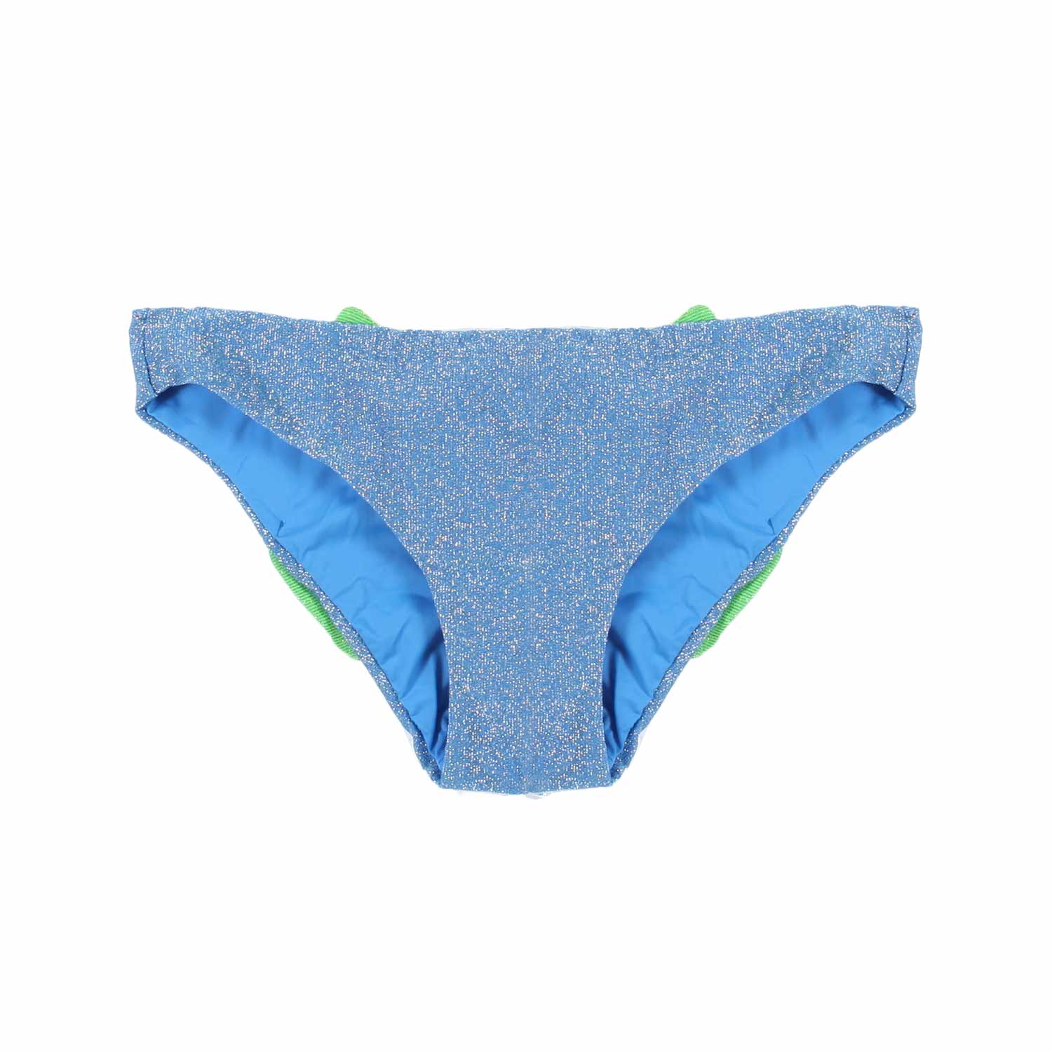 SLIP MARE MADAME LUREX AZZURRO E VERDE BAMBINA - annameglio.com abbigliamento moda
