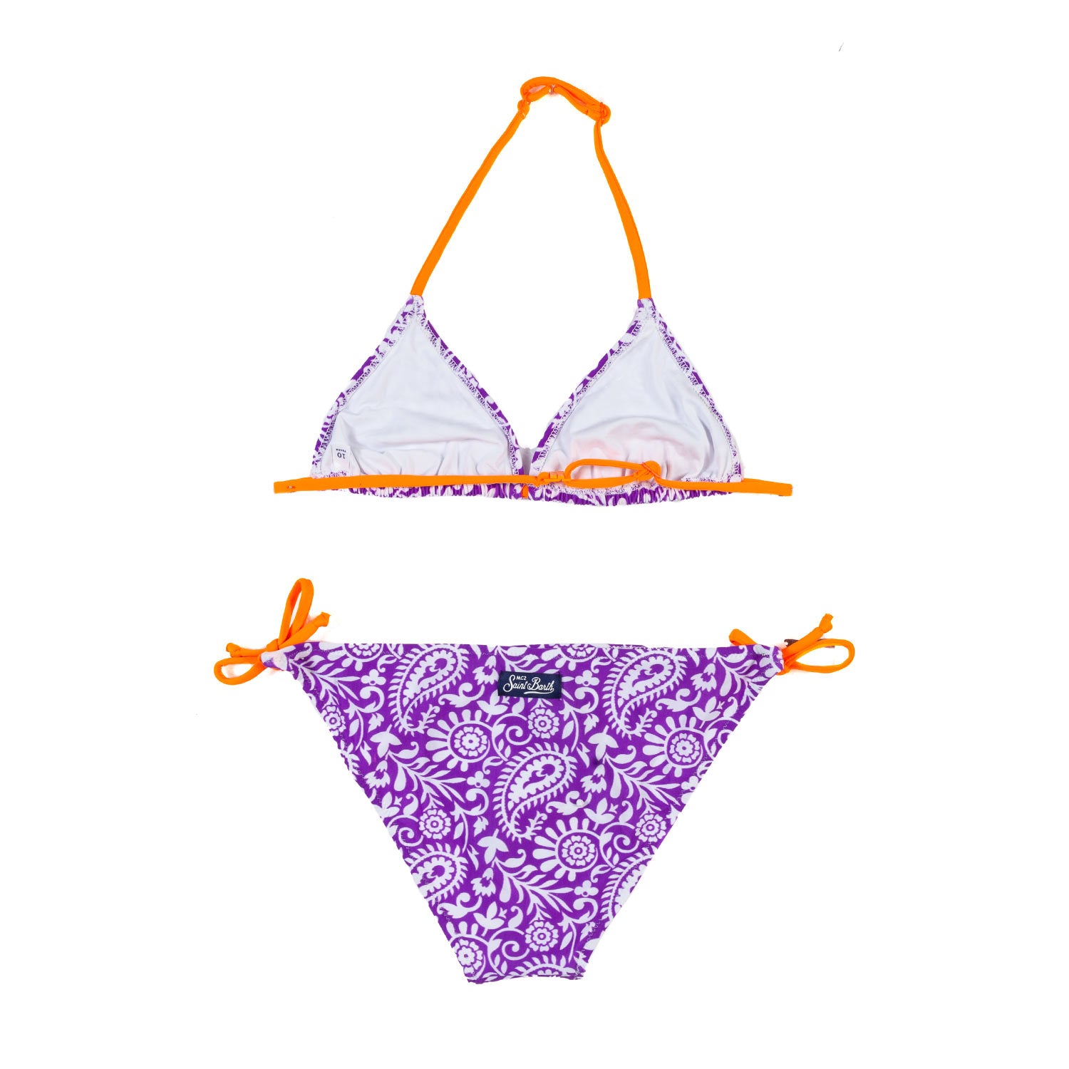 BIKINI HOLLY PAISLEY VIOLA E ARANCIONE - annameglio.com abbigliamento moda