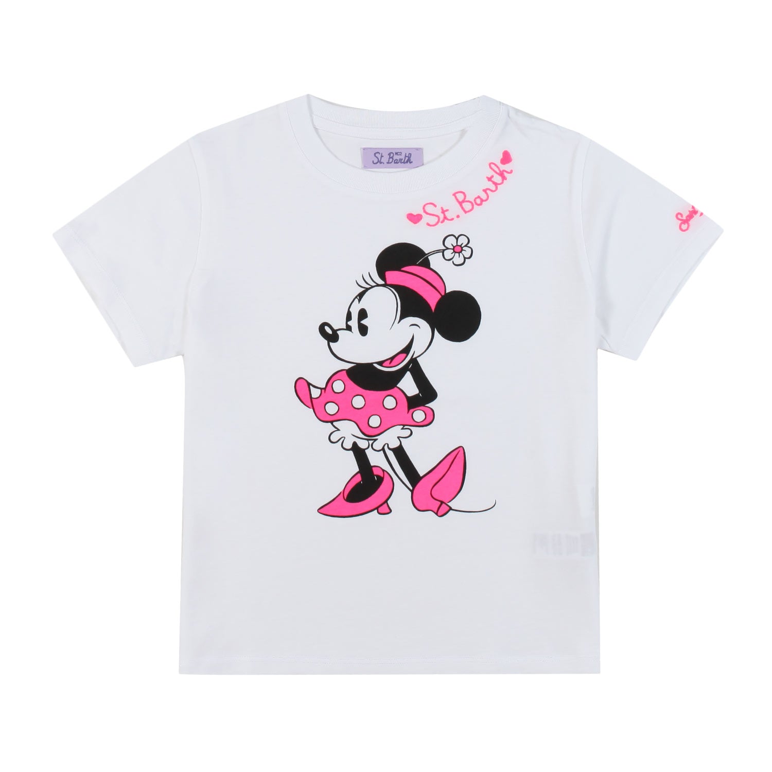 T-SHIRT MINNIE BIANCA E ROSA BAMBINA - annameglio.com abbigliamento moda