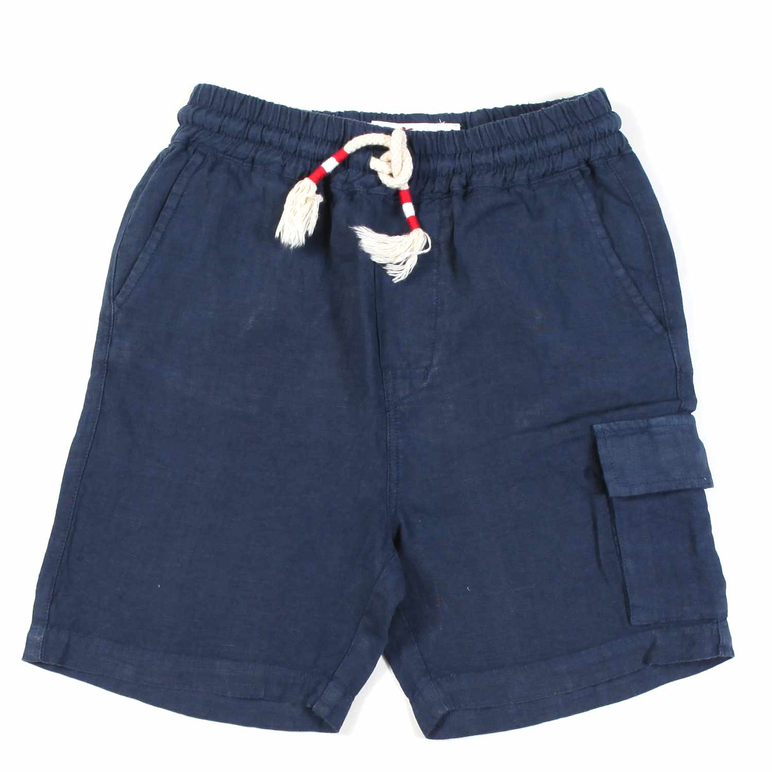 BERMUDA MARSEILLE DI LINO BLU NAVY - annameglio.com abbigliamento moda