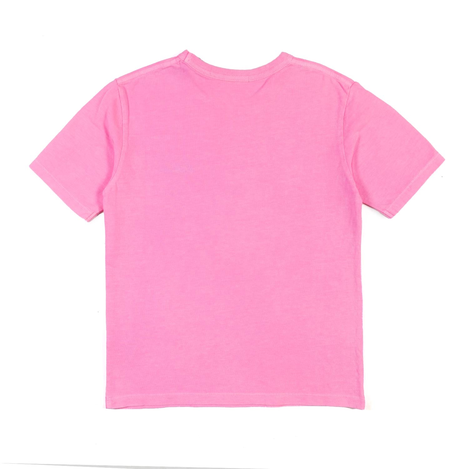 T-SHIRT DOVER UNISEX ROSA CON LOGO GIALLO FLUO - annameglio.com abbigliamento moda