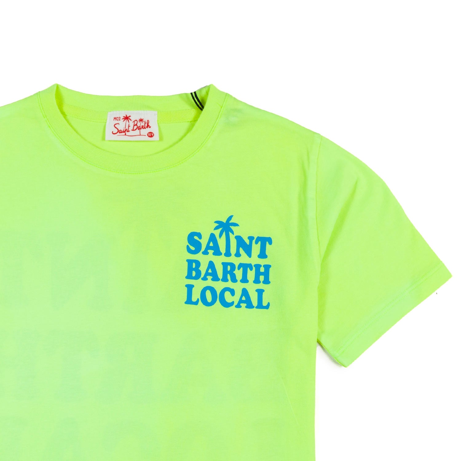 T-SHIRT UNISEX GIALLO FLUO E AZZURRA - annameglio.com abbigliamento moda