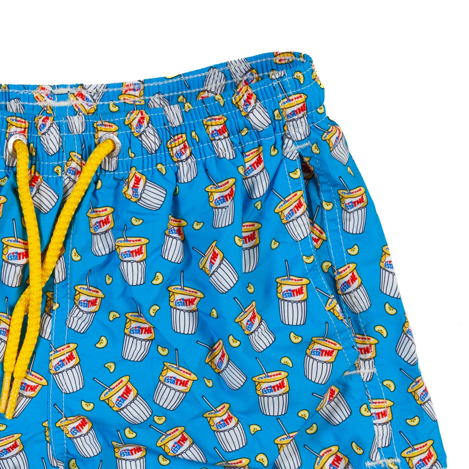 COSTUME BOXER ESTATHE CELESTE STAMPATO ALL OVER - annameglio.com abbigliamento moda