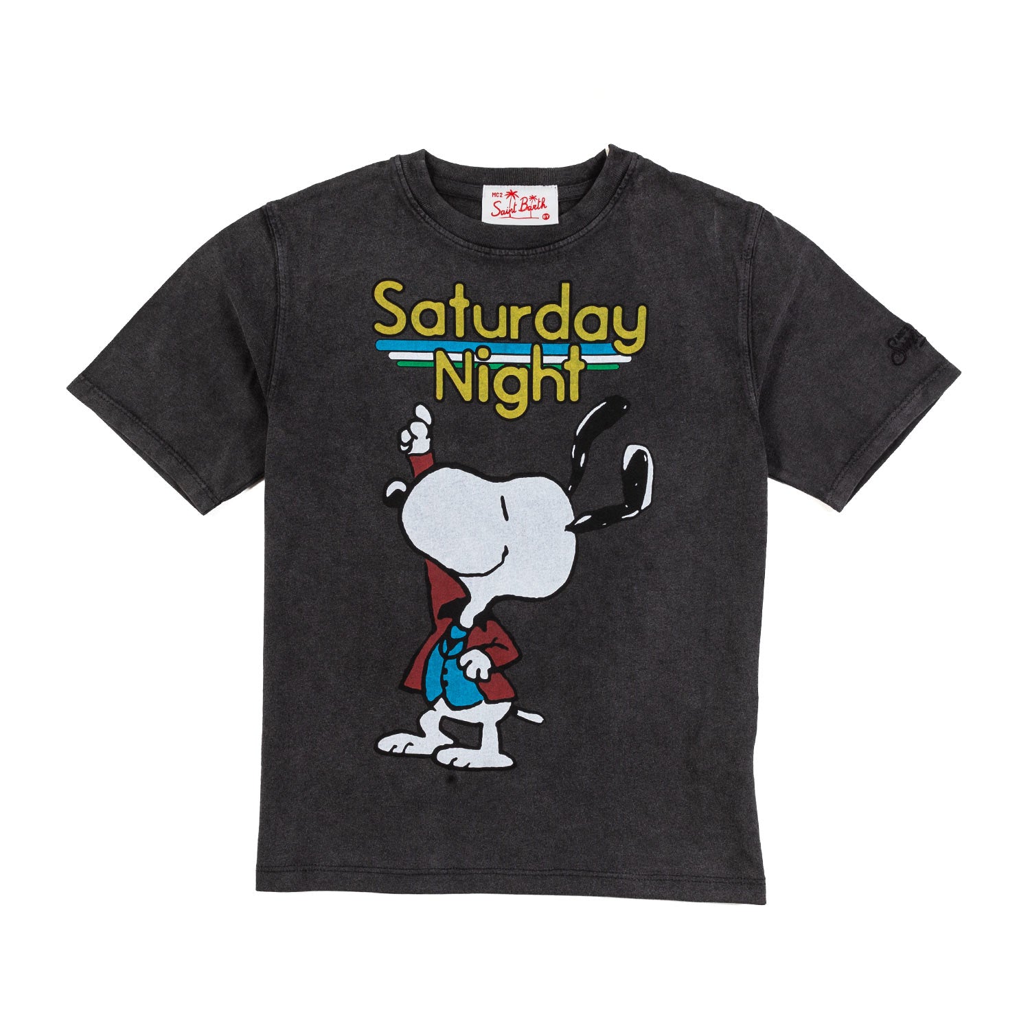 T-SHIRT UNISEX SNOOPY DANCER ANTRACITE - annameglio.com abbigliamento moda