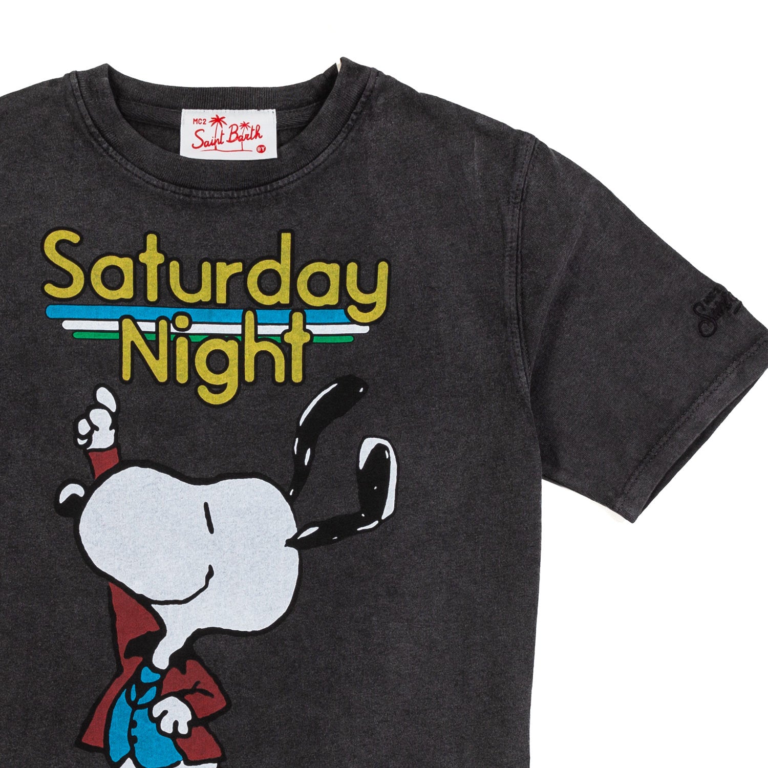 T-SHIRT UNISEX SNOOPY DANCER ANTRACITE - annameglio.com abbigliamento moda