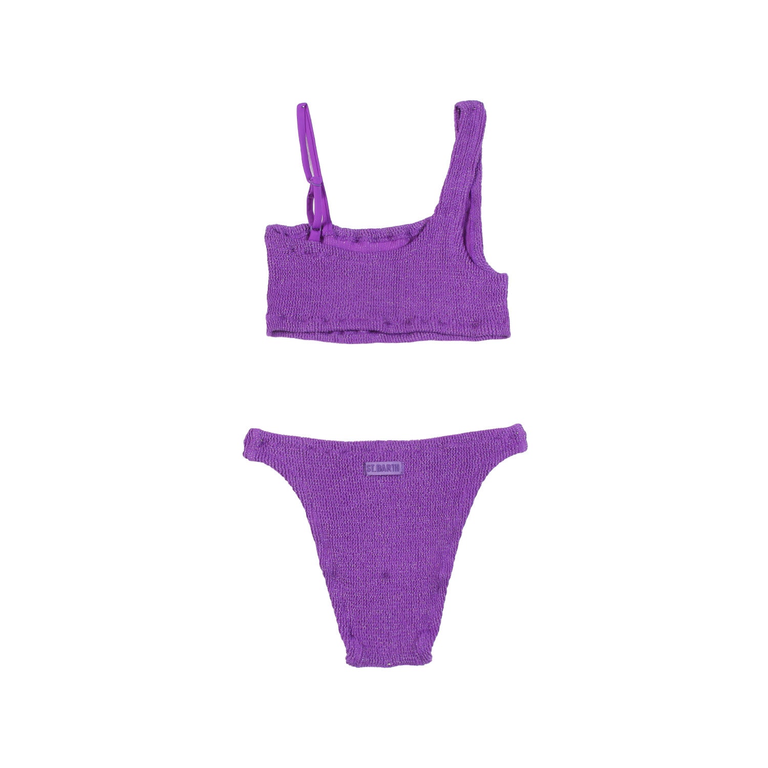 BIKINI VIVY CRINKLE LUREX VIOLA BAMBINA - annameglio.com abbigliamento moda