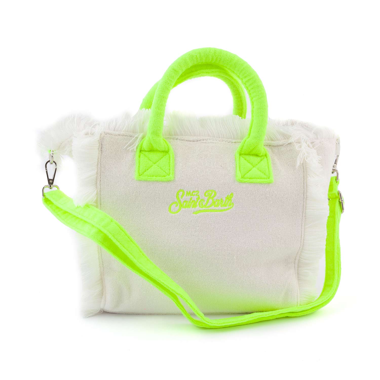 BORSA COLETTE SPONGE BIANCA E GIALLO FLUO - annameglio.com abbigliamento moda