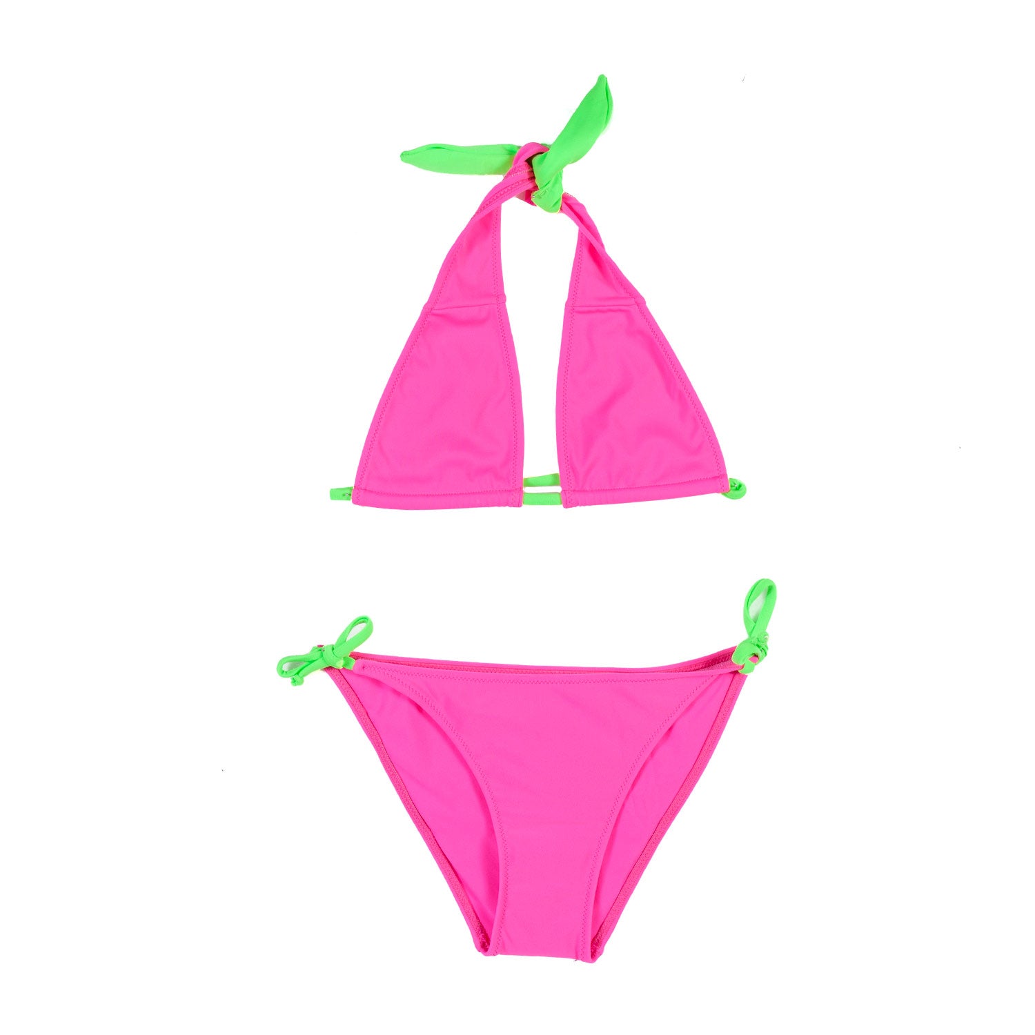 BIKINI ARYANNA ROSA FLUO E VERDE LIME - annameglio.com abbigliamento moda