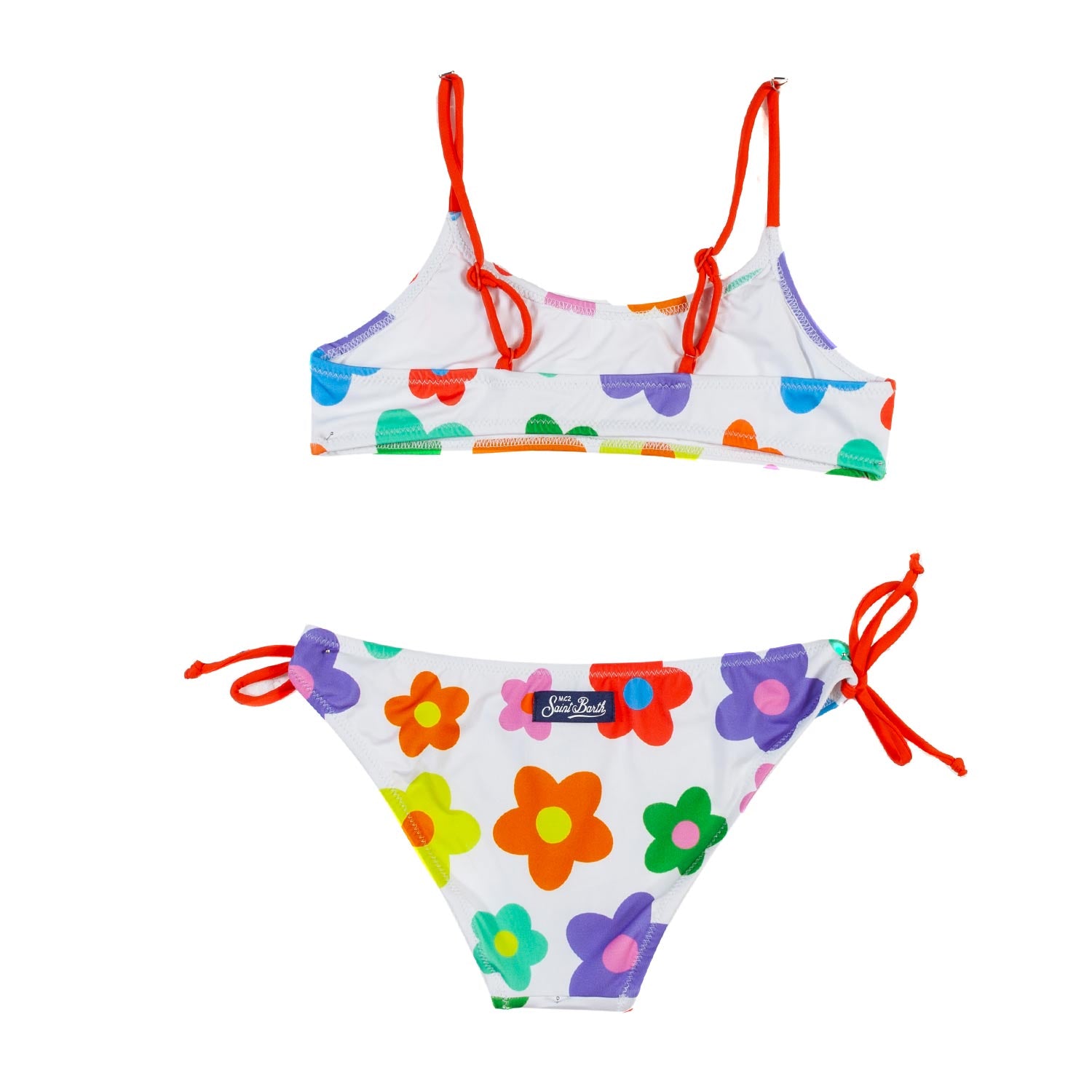 BIKINI JAIDEN BIANCO CON FIORI MULTICOLOR BAMBINA - annameglio.com abbigliamento moda