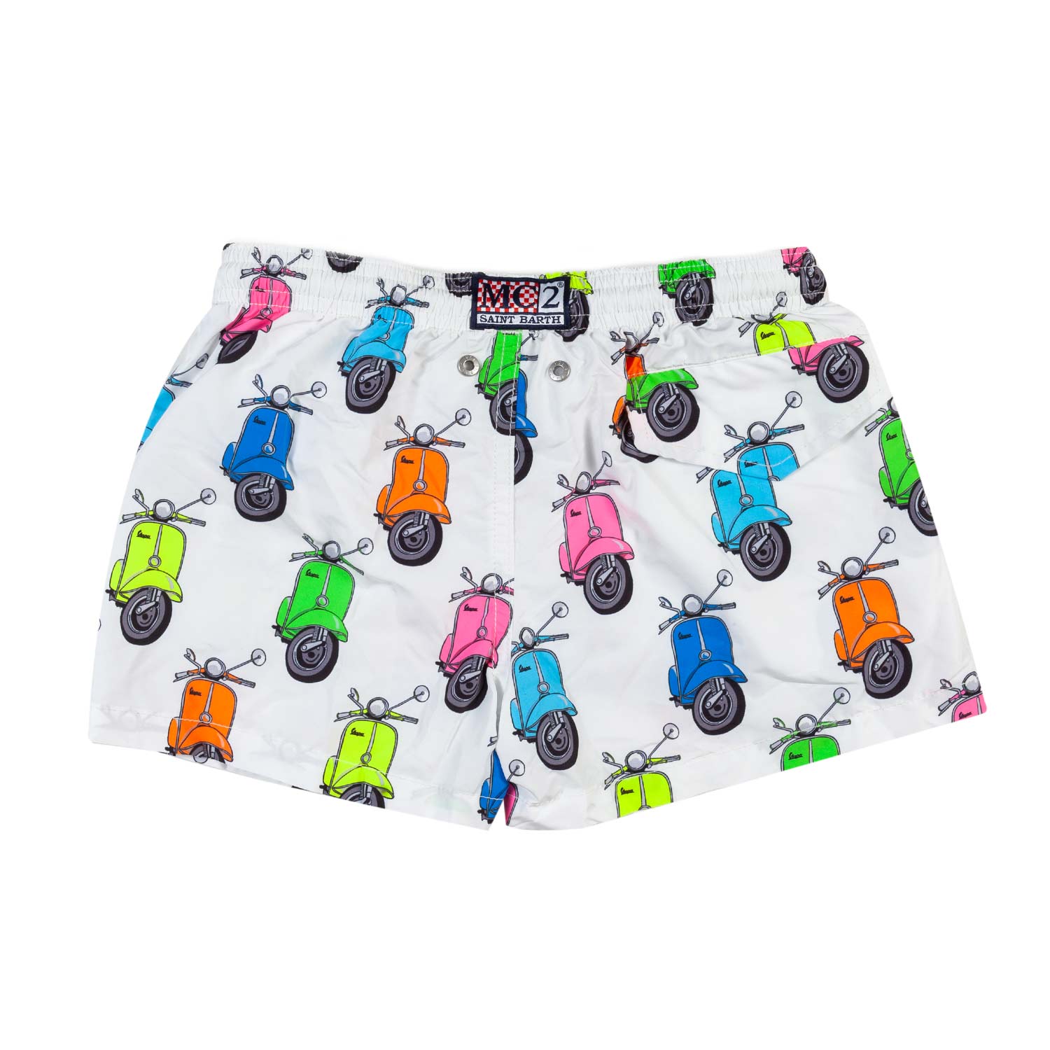 COSTUME BOXER VESPA BIANCO E MULTICOLOR - annameglio.com abbigliamento moda