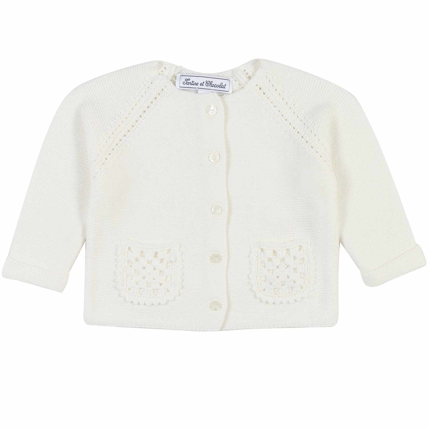 CARDIGAN BIANCO CALDO BIMBA E NEONATA - annameglio.com abbigliamento moda