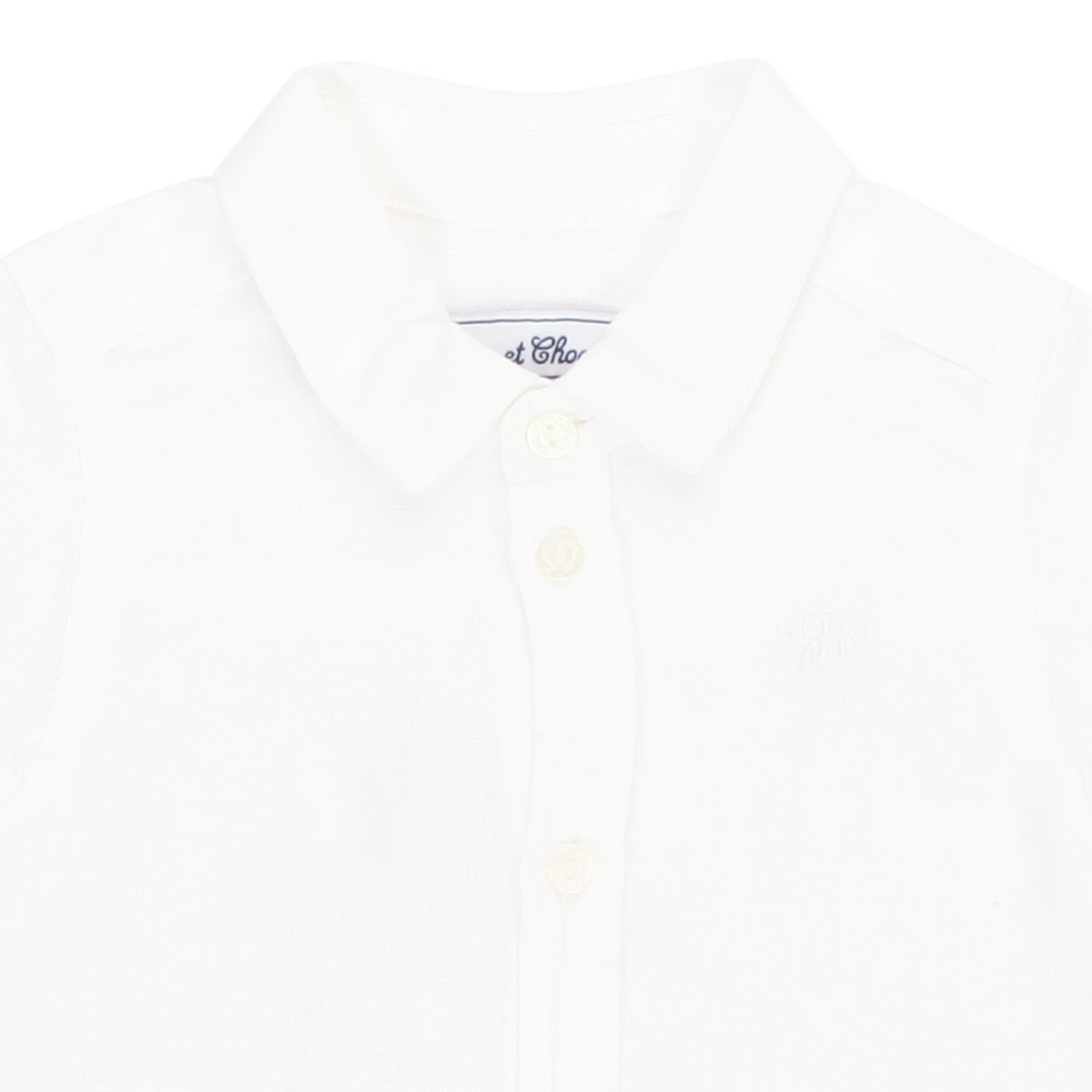 CAMICETTA LINO BIANCA BIMBO E NEONATO - annameglio.com abbigliamento moda