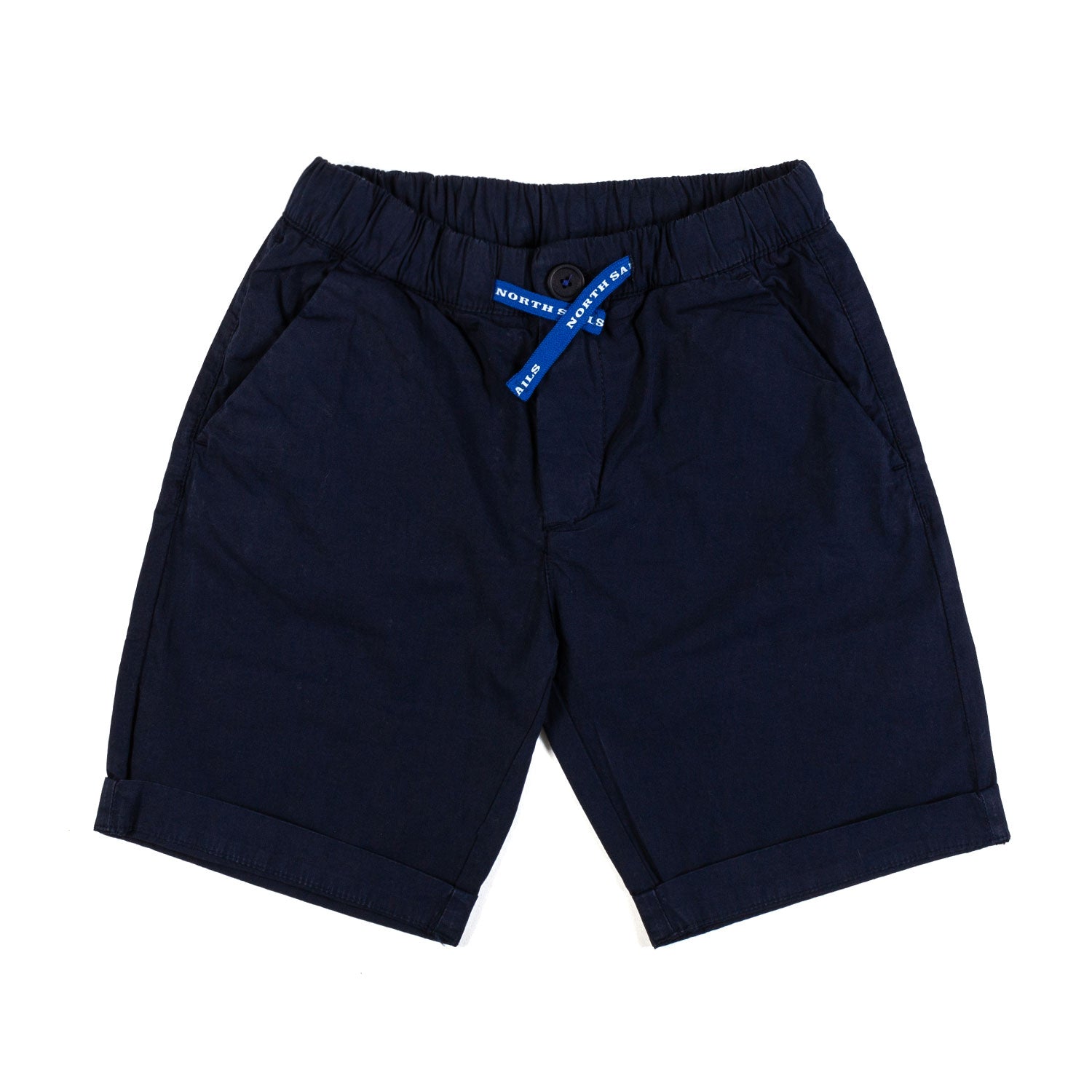 BERMUDA BLU SCURO CON PATCH LOGO AZZURRA - annameglio.com abbigliamento moda