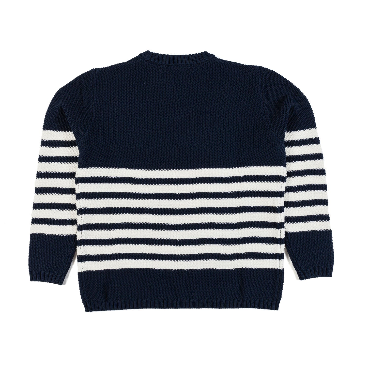 MAGLIONE BLU NAVY CON RIGHE BIANCHE - annameglio.com abbigliamento moda