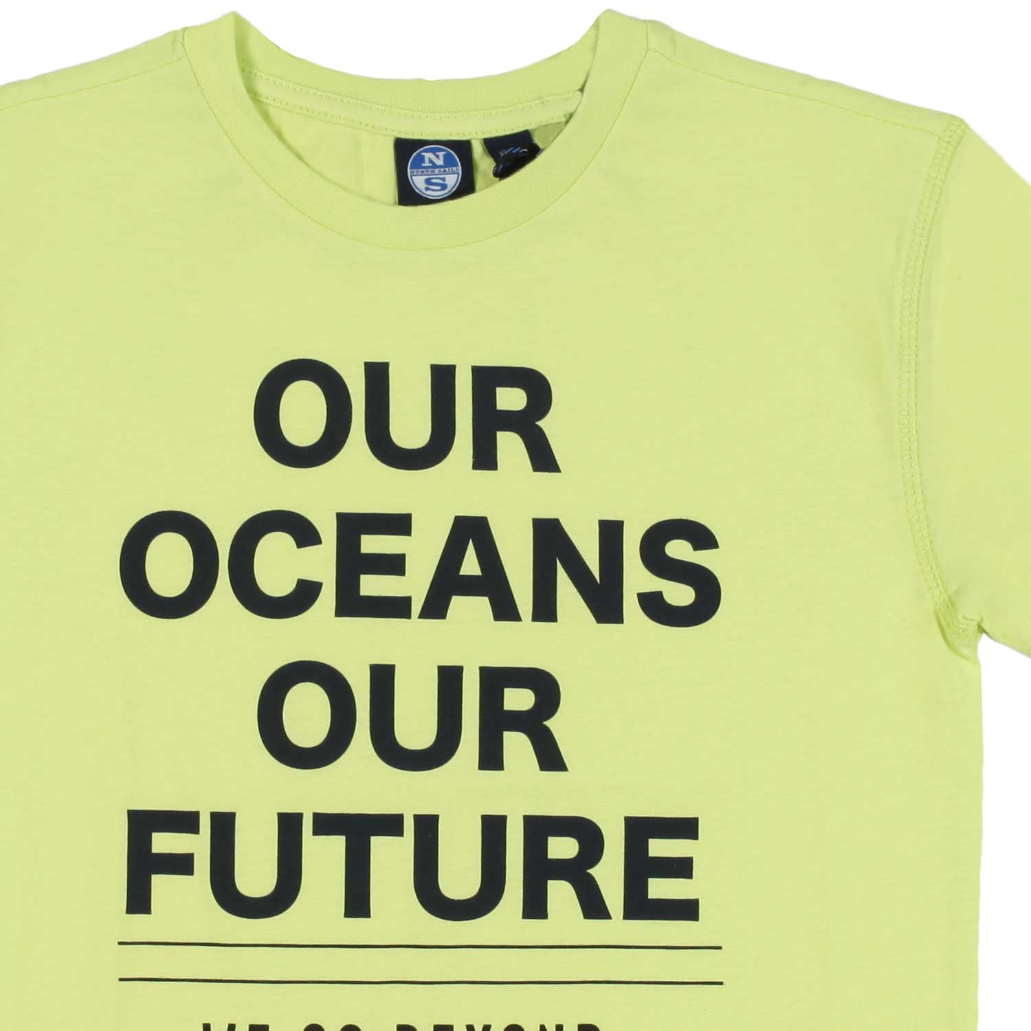 T-SHIRT GIALLO CITRINE CON LETTERING NERO - annameglio.com abbigliamento moda